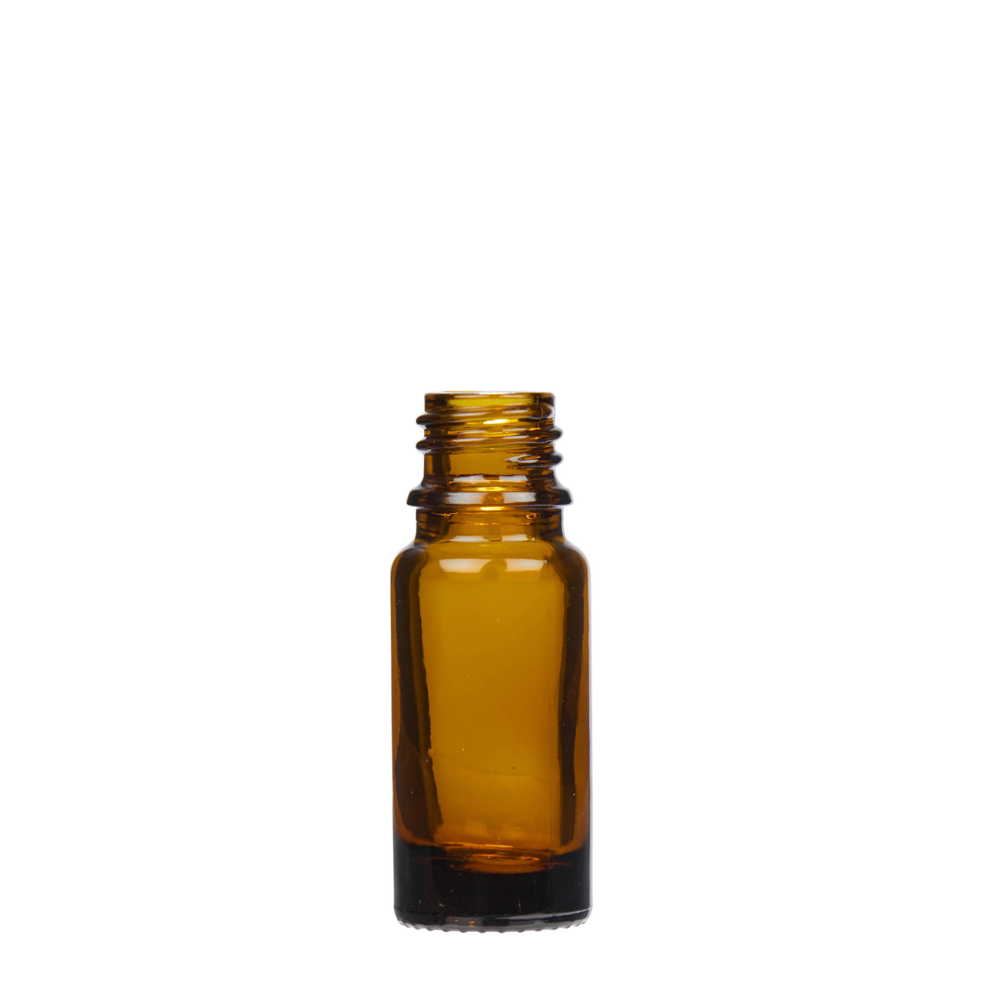 Flacon compte-gouttes médical 10 ml, verre, brun, embouchure : DIN 18