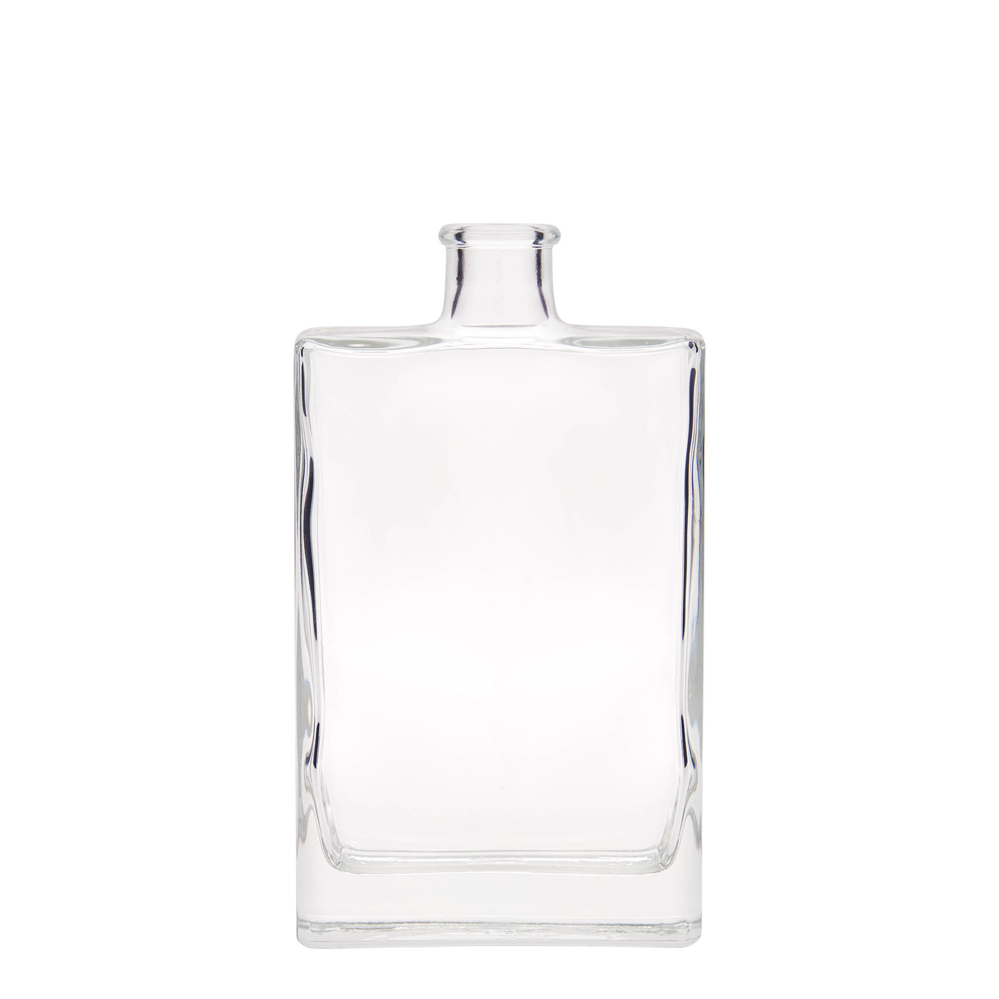 Bouteille en verre 350 ml 'Julia', rectangulaire, ouverture : bouchon en liège Bouteille en verre 350 ml 'Julia', rectangulaire, ouverture : bouchon en liège