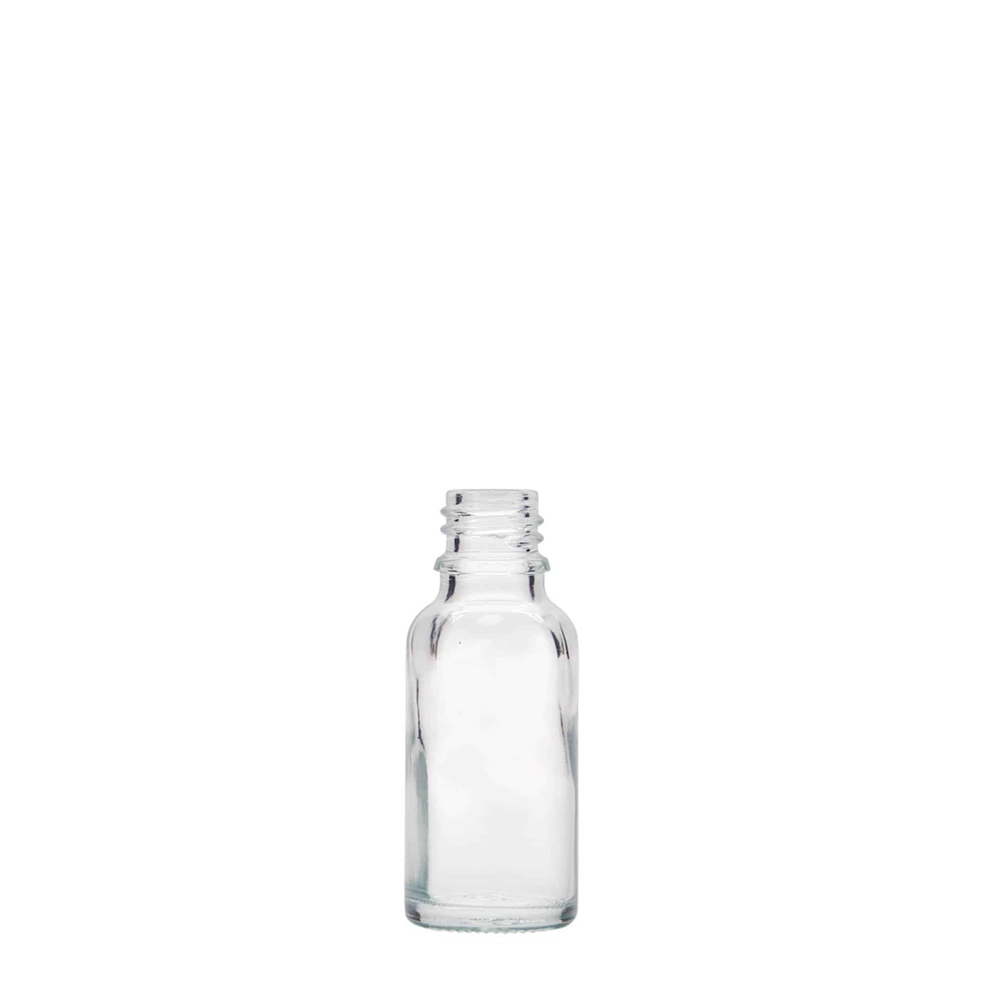 Flacon pharmaceutique 20 ml, verre, col : DIN 18