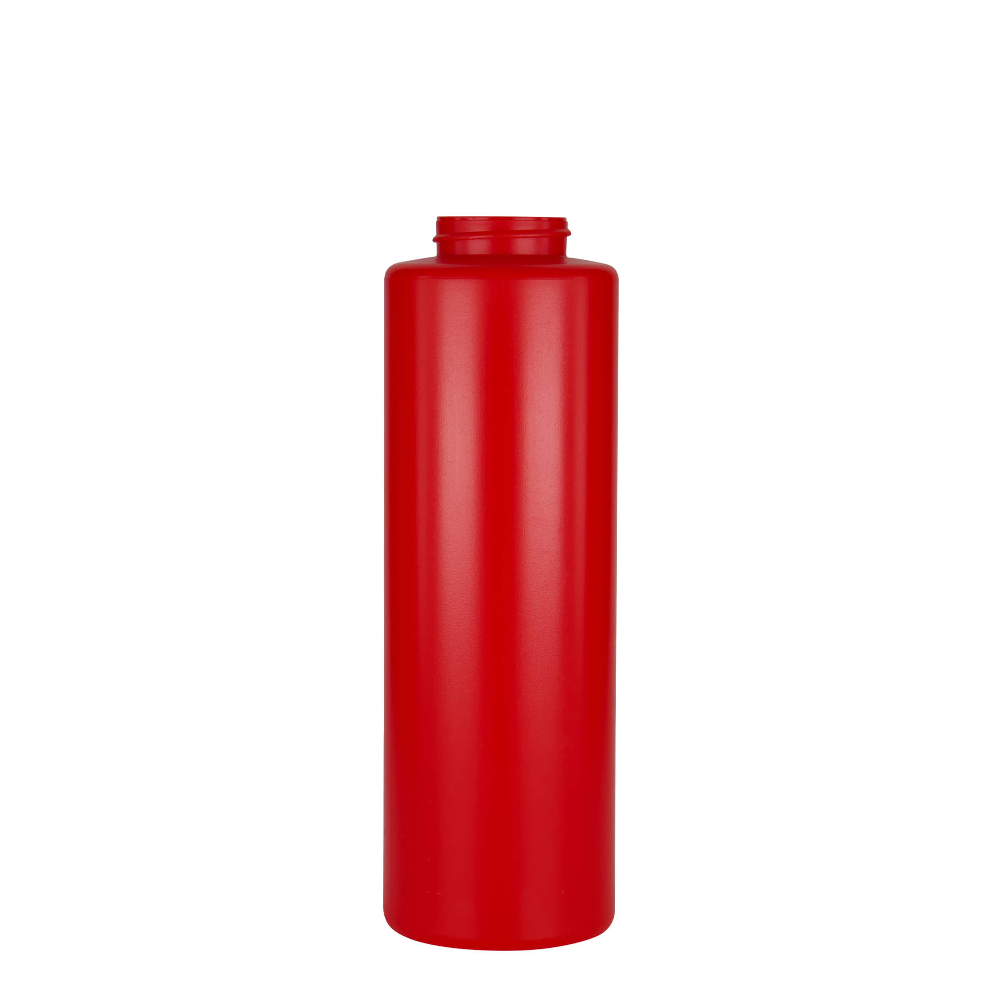 Flacon à sauce 500 ml, plastique LDPE, rouge, ouverture : 38/400
