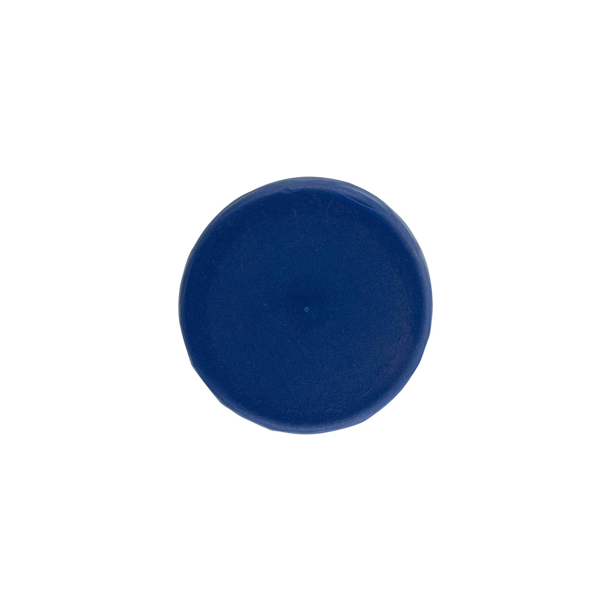 Couvercle à emboîtement pour pot en céramique à col étroit, plastique HDPE, bleu