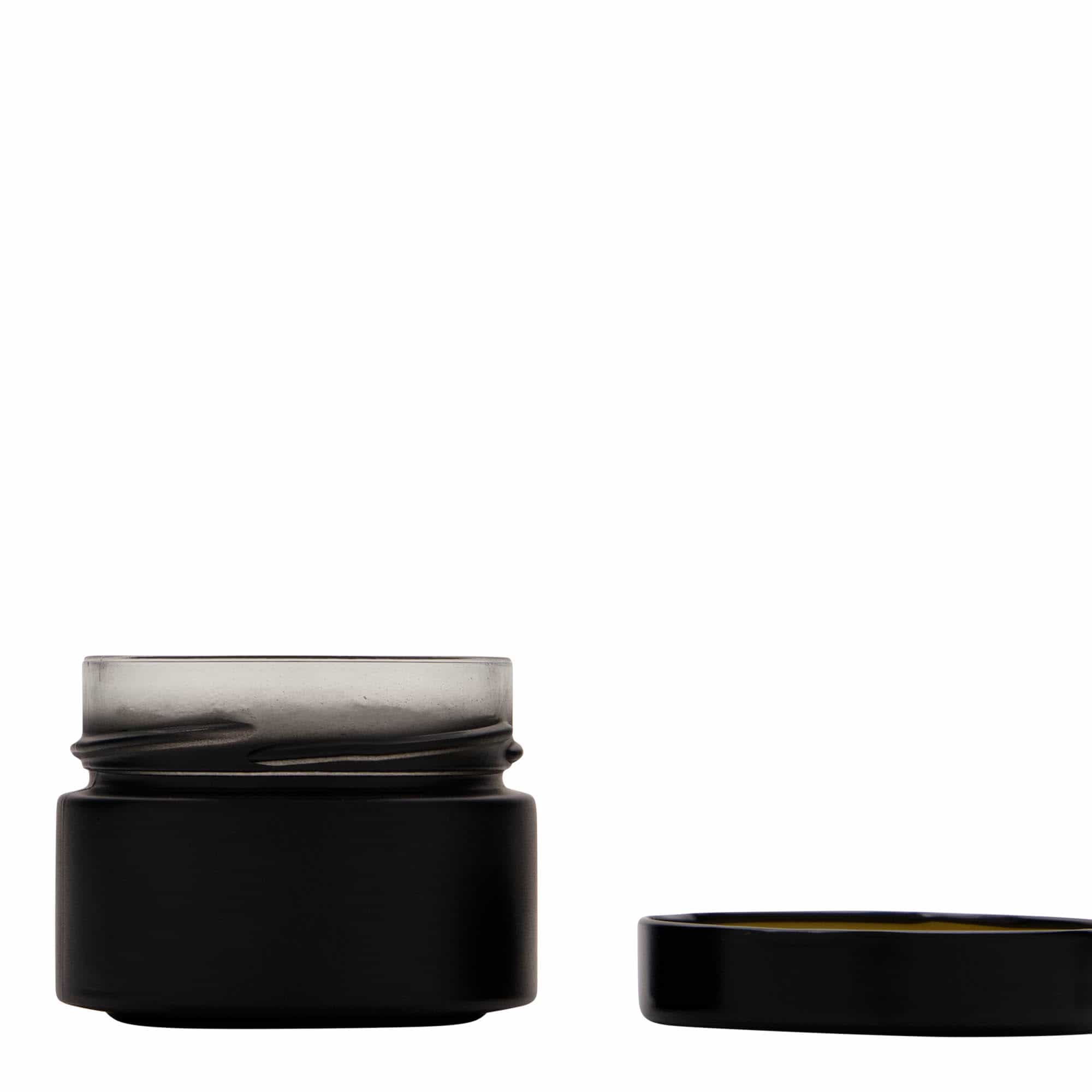 Verre rond 130 ml « Aurora », noir, ouverture : Deep-Twist-Off (DTO 66)