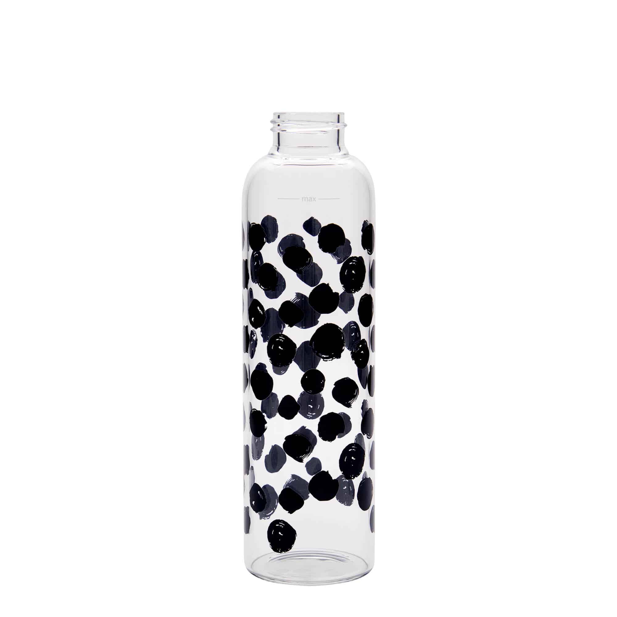 Bouteille d'eau 500 ml 'Perseus - Points noirs', ouverture : bouchon à vis