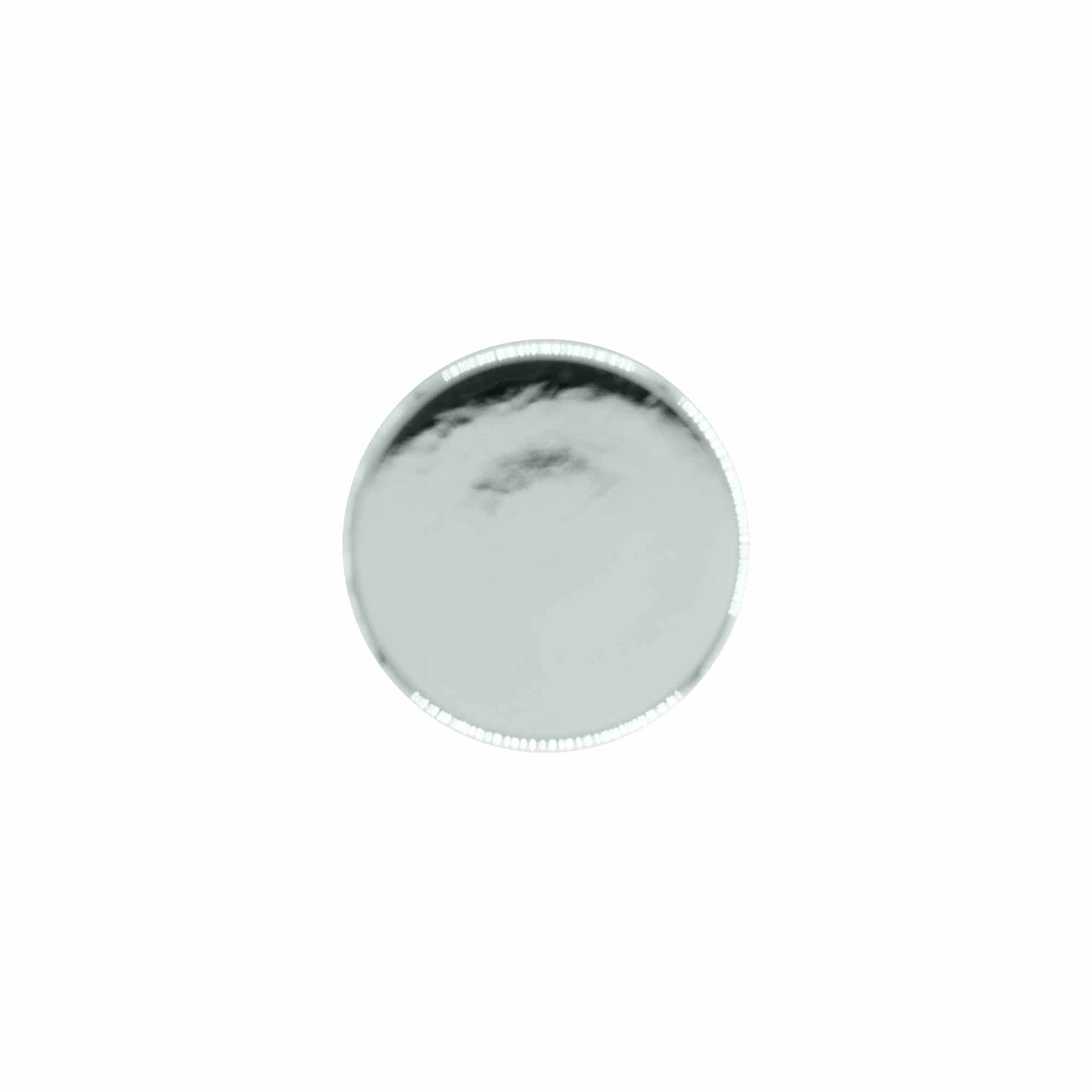 Bouchon à vis, plastique ABS, argent, pour ouverture : GPI 28/400