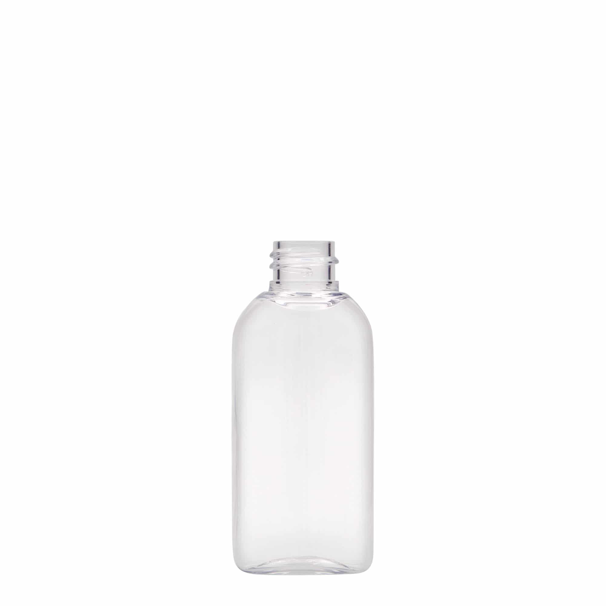 Flacon PET 50 ml « Iris », ovale, plastique, ouverture : 20/410