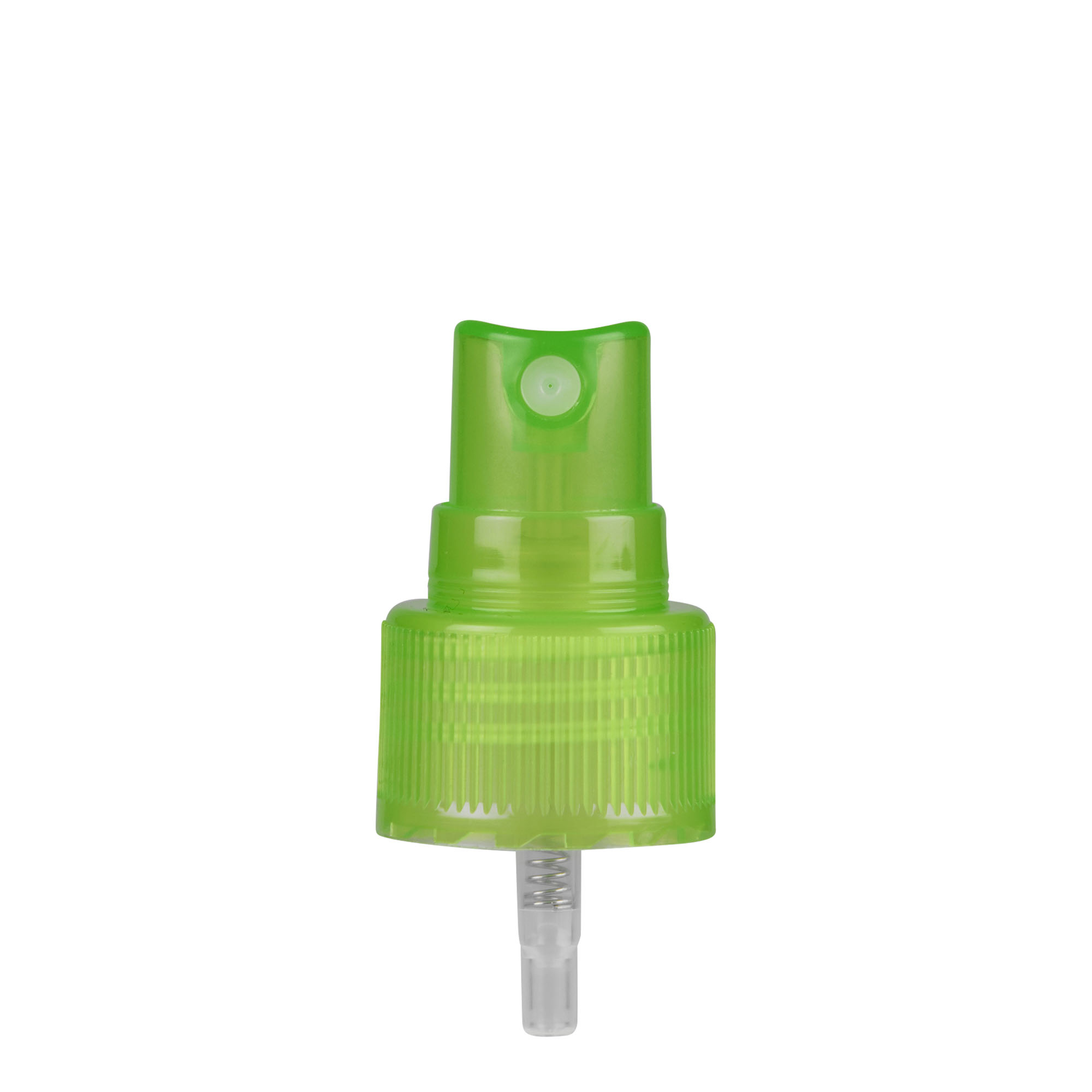 Bouchon à vis avec vaporisateur pulvérisateur, plastique PP, vert, pour ouverture : 24/410