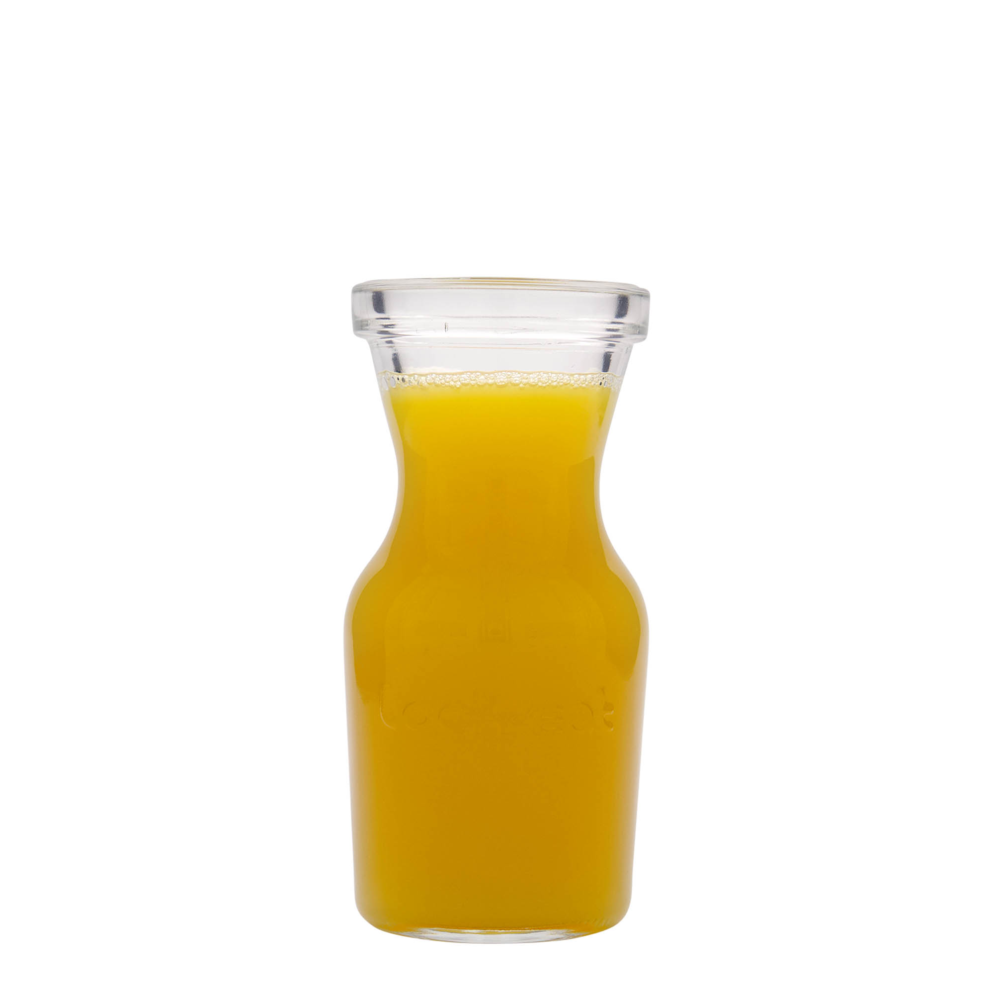 Carafe en verre 250 ml « Lock-Eat », ouverture : fermeture à pince métallique Carafe en verre 250 ml « Lock-Eat », ouverture : fermeture à pince métallique