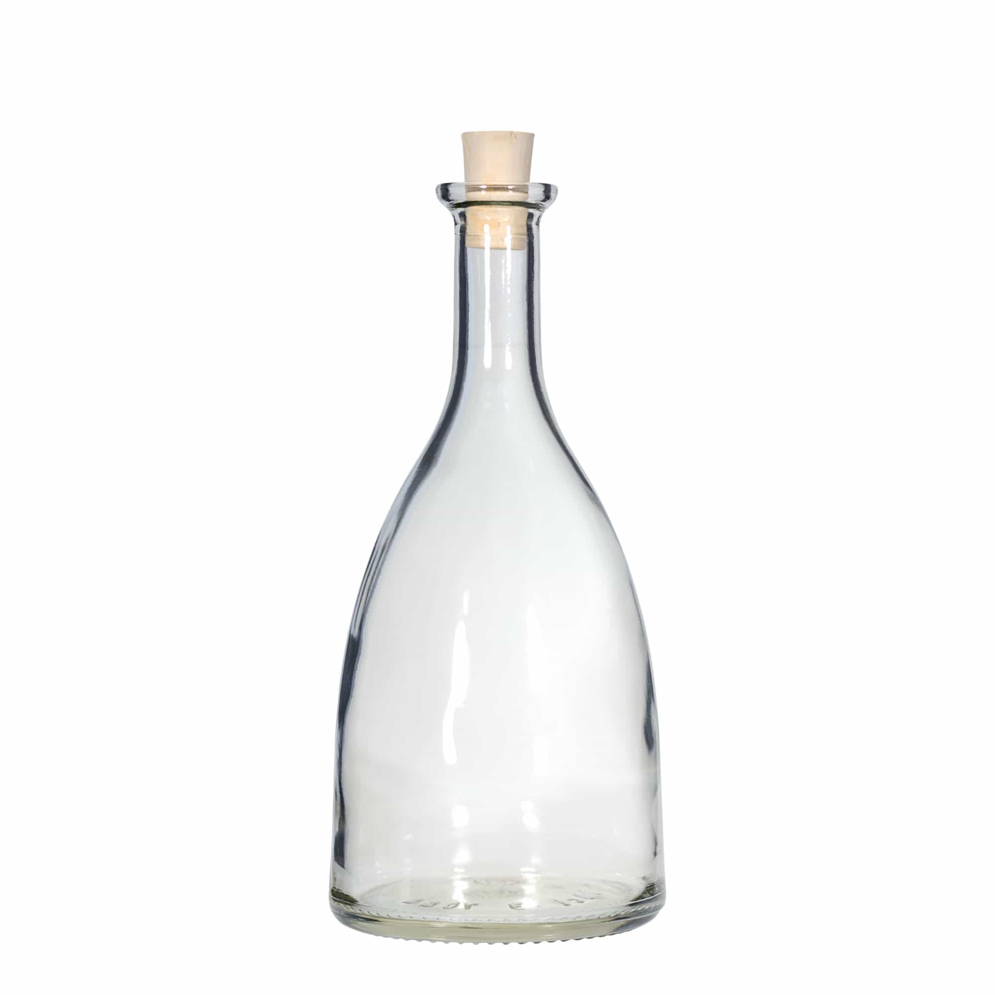 Bouteille en verre 700 ml 'Viola', ouverture : bouchon en liège