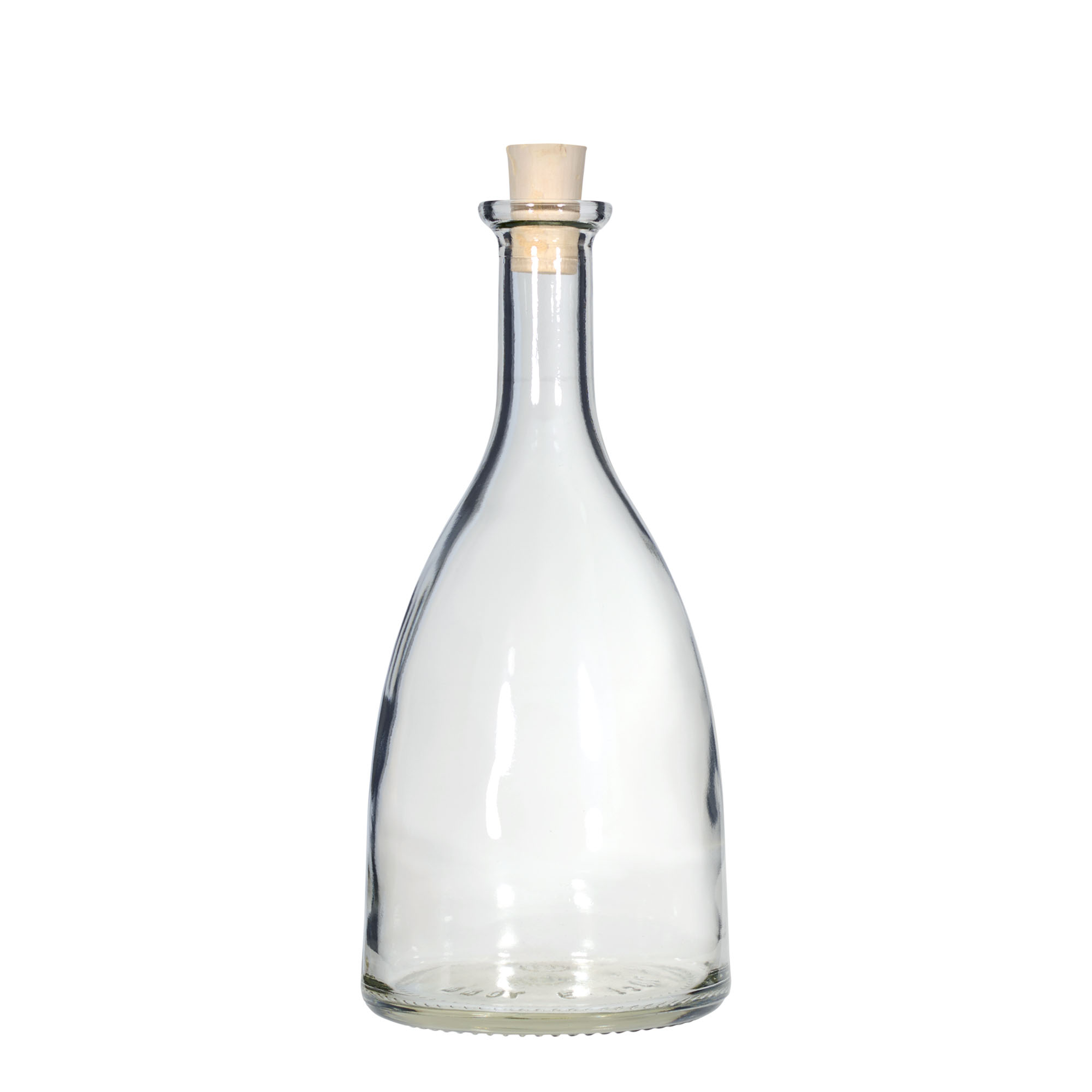 Bouteille en verre 700 ml 'Viola', ouverture : bouchon en liège Bouteille en verre 700 ml 'Viola', ouverture : bouchon en liège