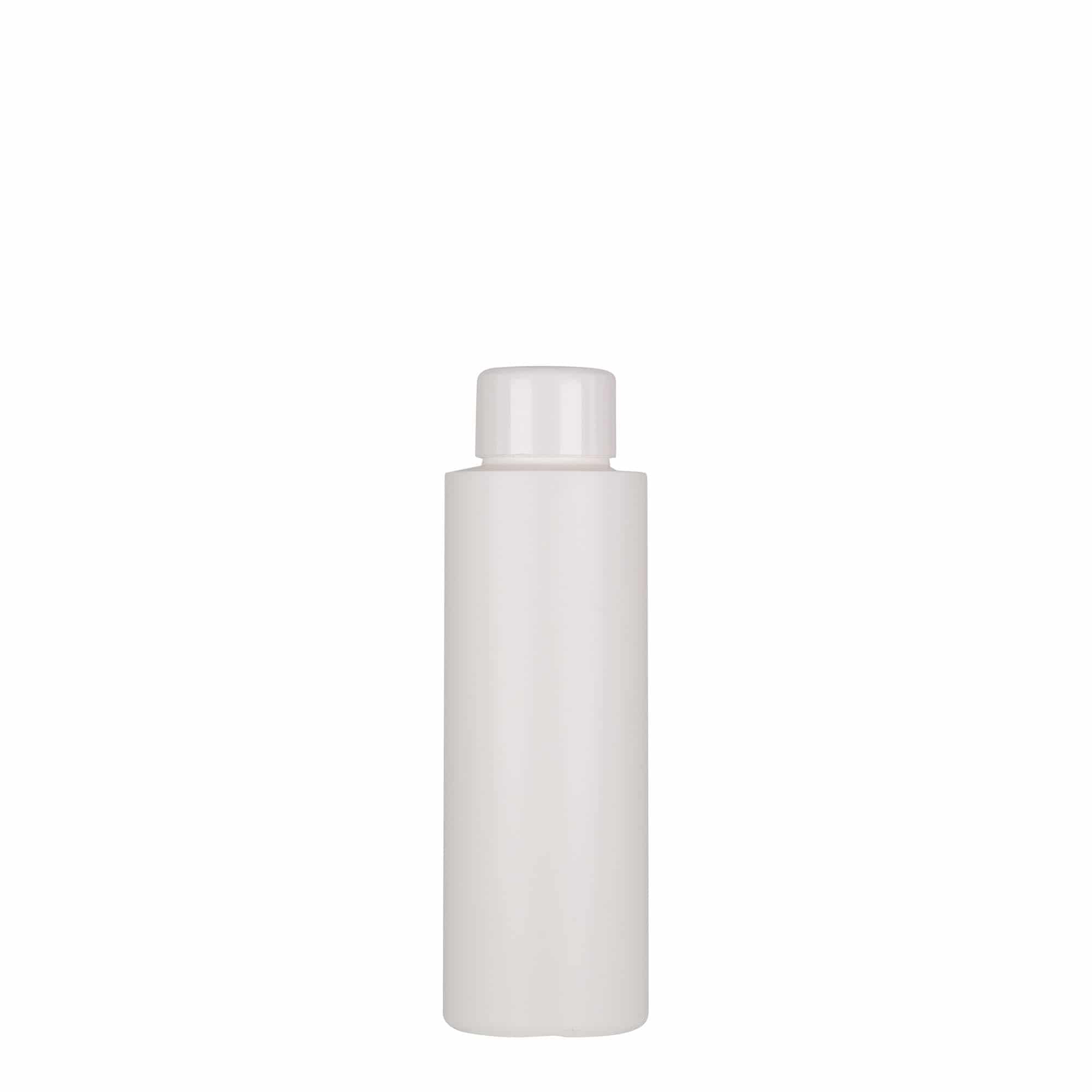 Bouteille en plastique 100 ml 'Pipe', Green PEHD, blanche, col : GPI 24/410