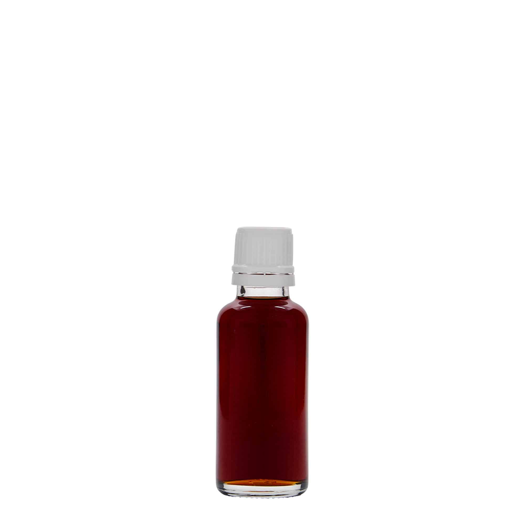 Flacon pharmaceutique 30 ml, verre, bouchage: DIN 18