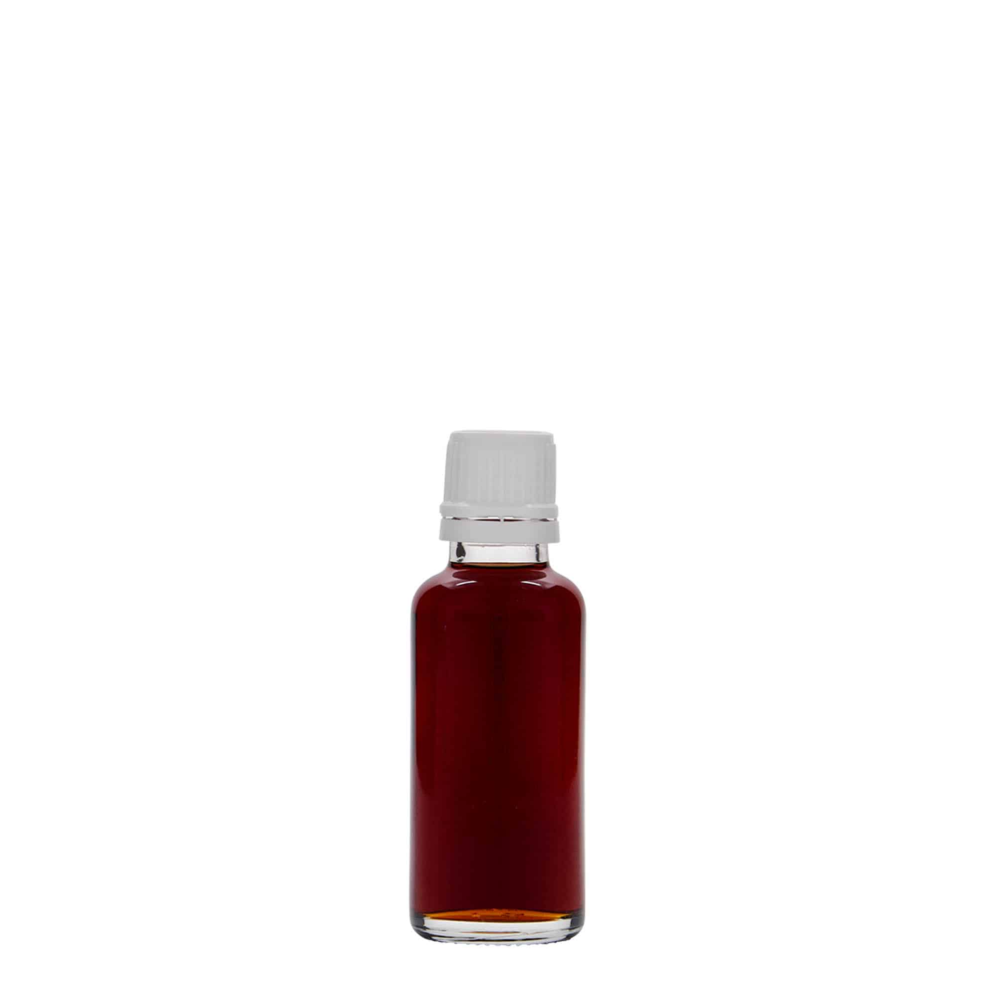 Flacon médical 30 ml, verre, ouverture : DIN 18