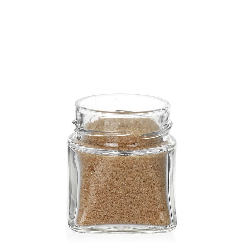 106 ml Verre carré « Luxor », ouverture : Deep-Twist-Off (DTO 58)