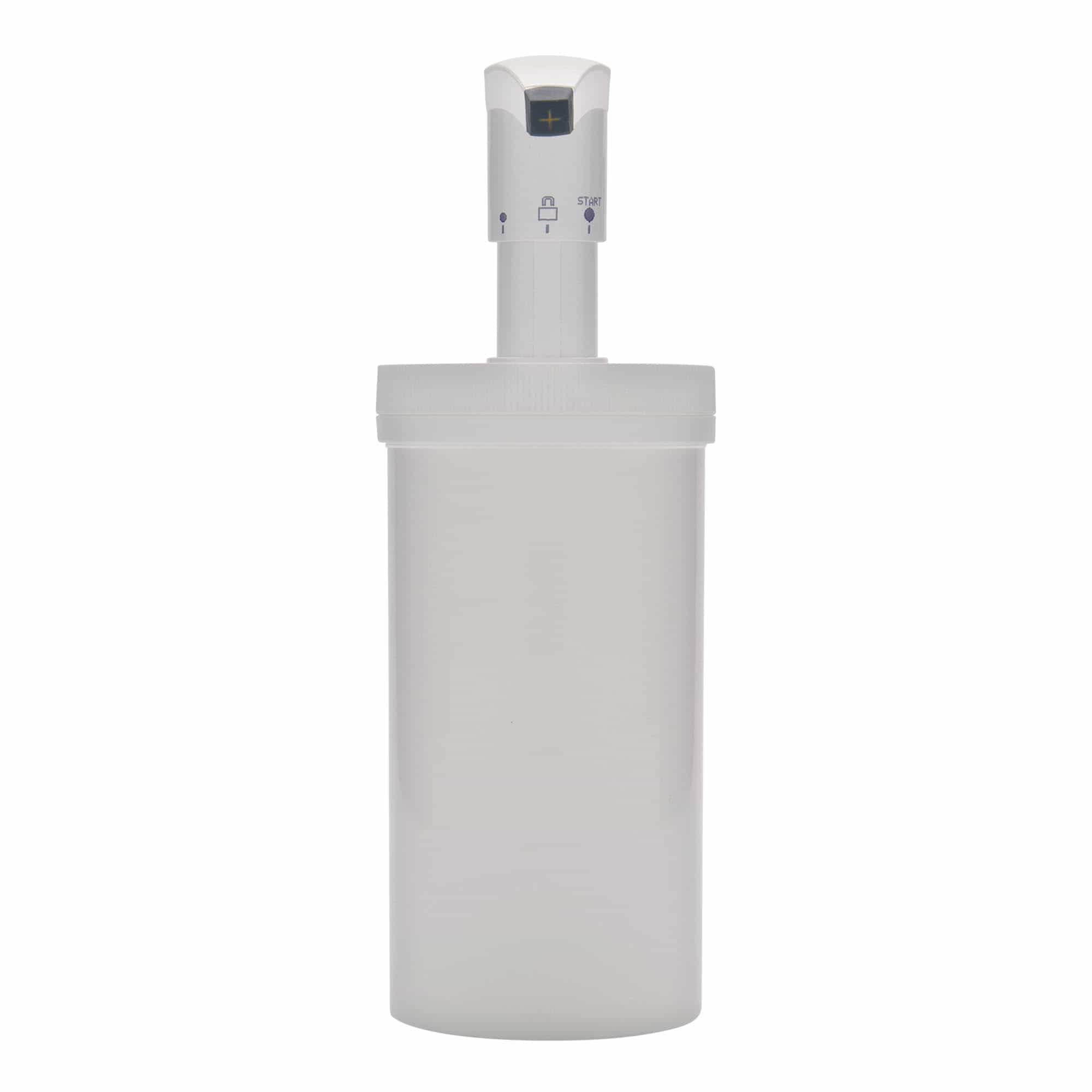 Flacon distributeur 655 ml 'Securibox', plastique PP, blanc, col : bouchon à vis