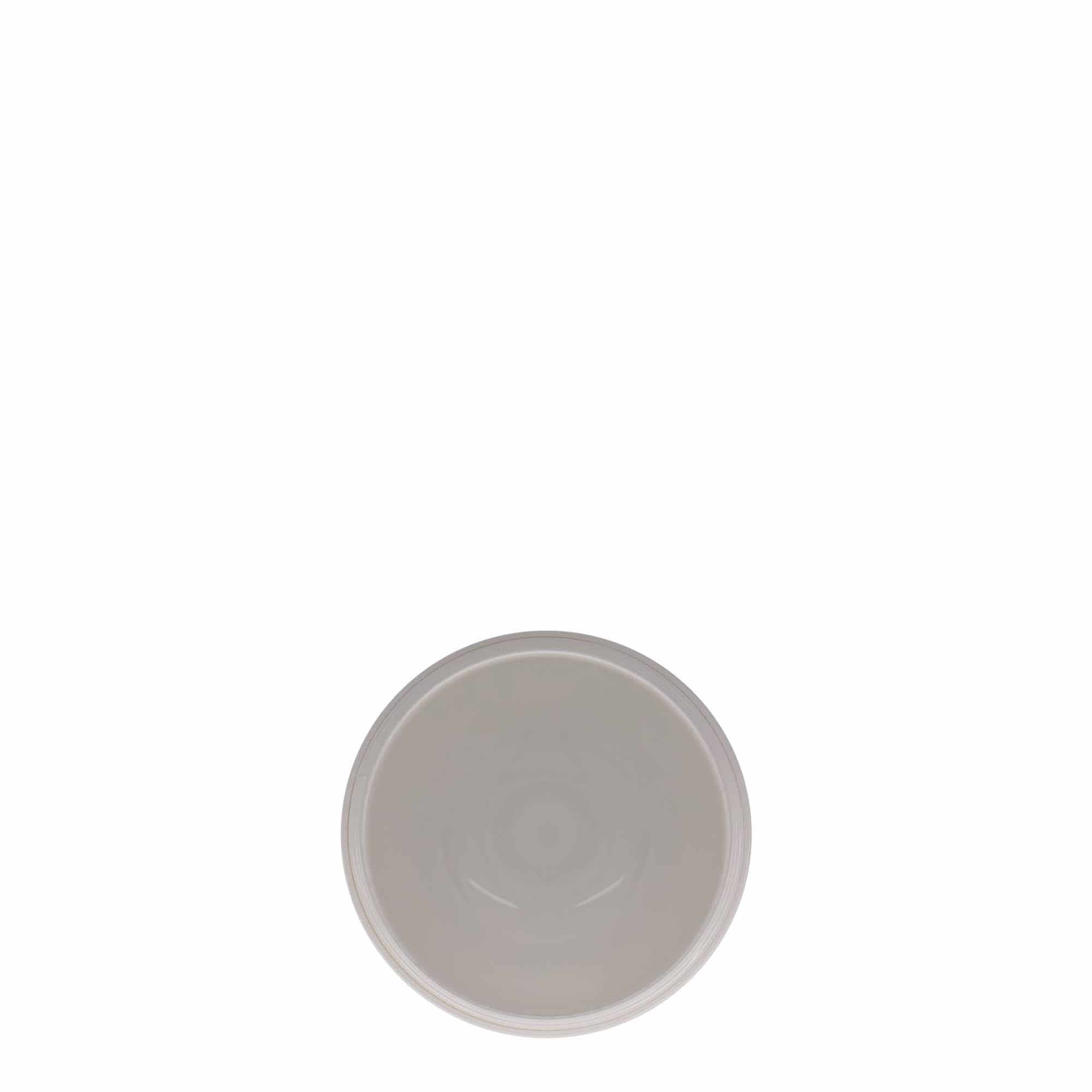 Boîte en plastique 150 ml 'Bianca', PP, blanche, col : bouchon à vis