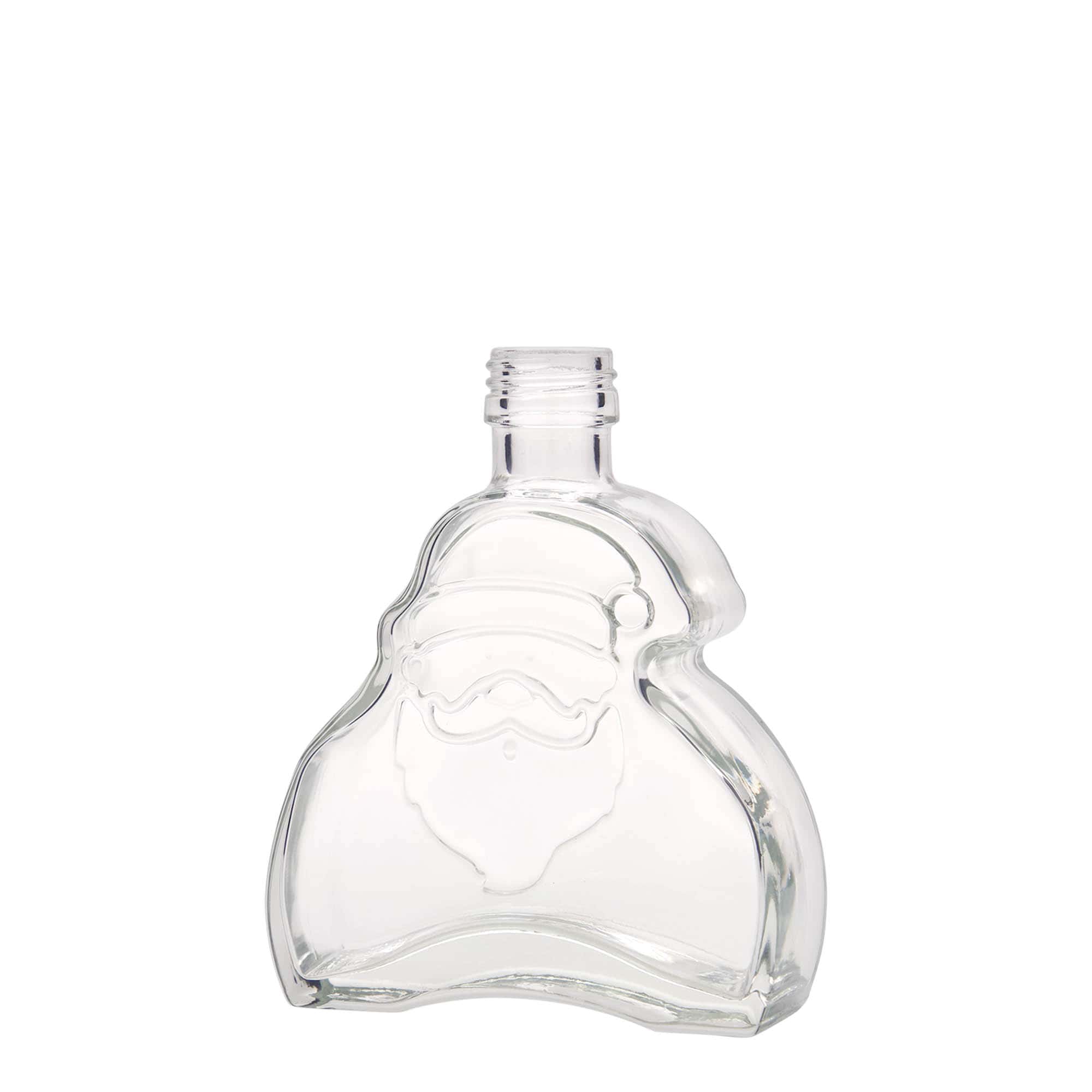 Bouteille en verre 200 ml « Père Noël », ouverture : PP 28