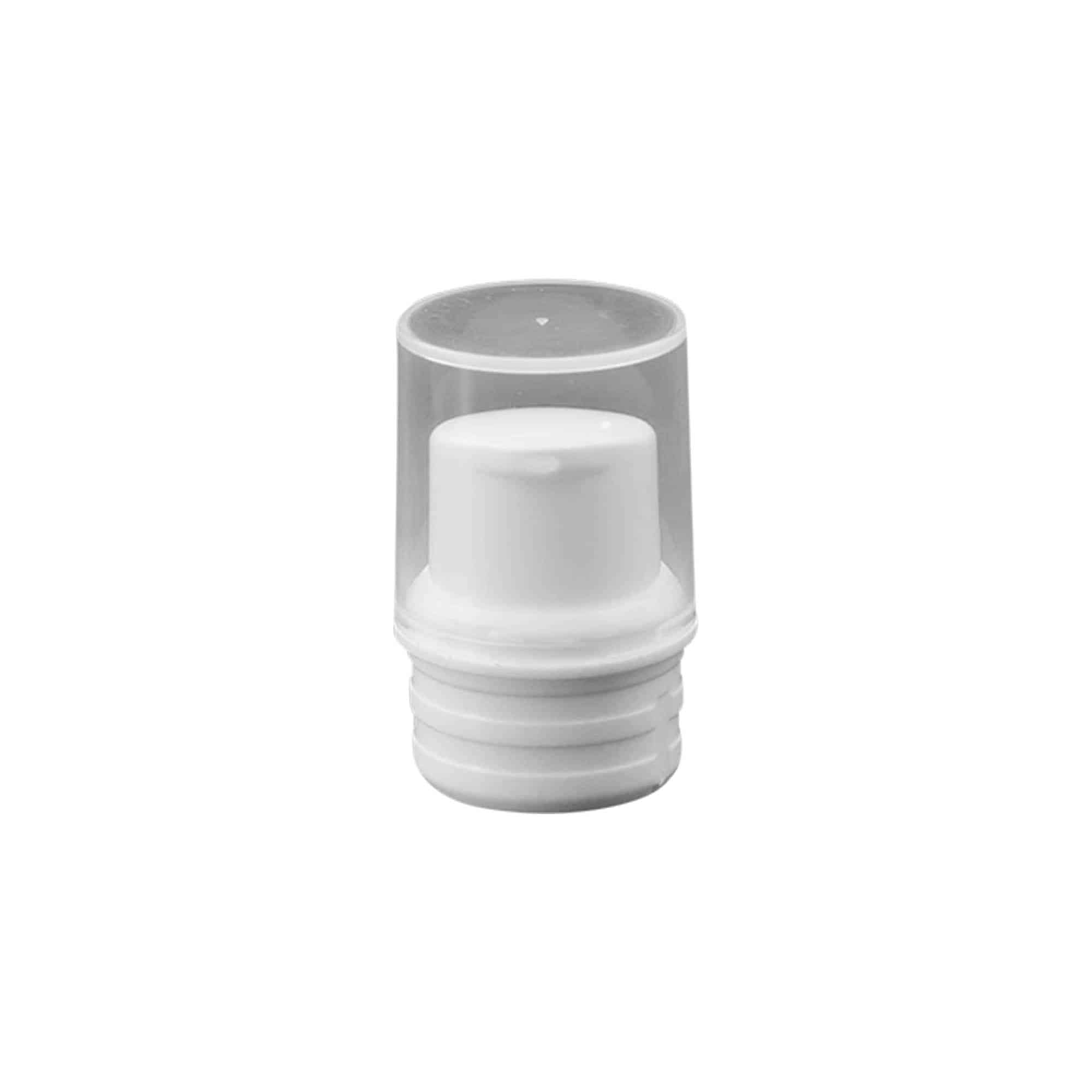 Flacon airless tête de pompe 'Nano', plastique PP, blanc