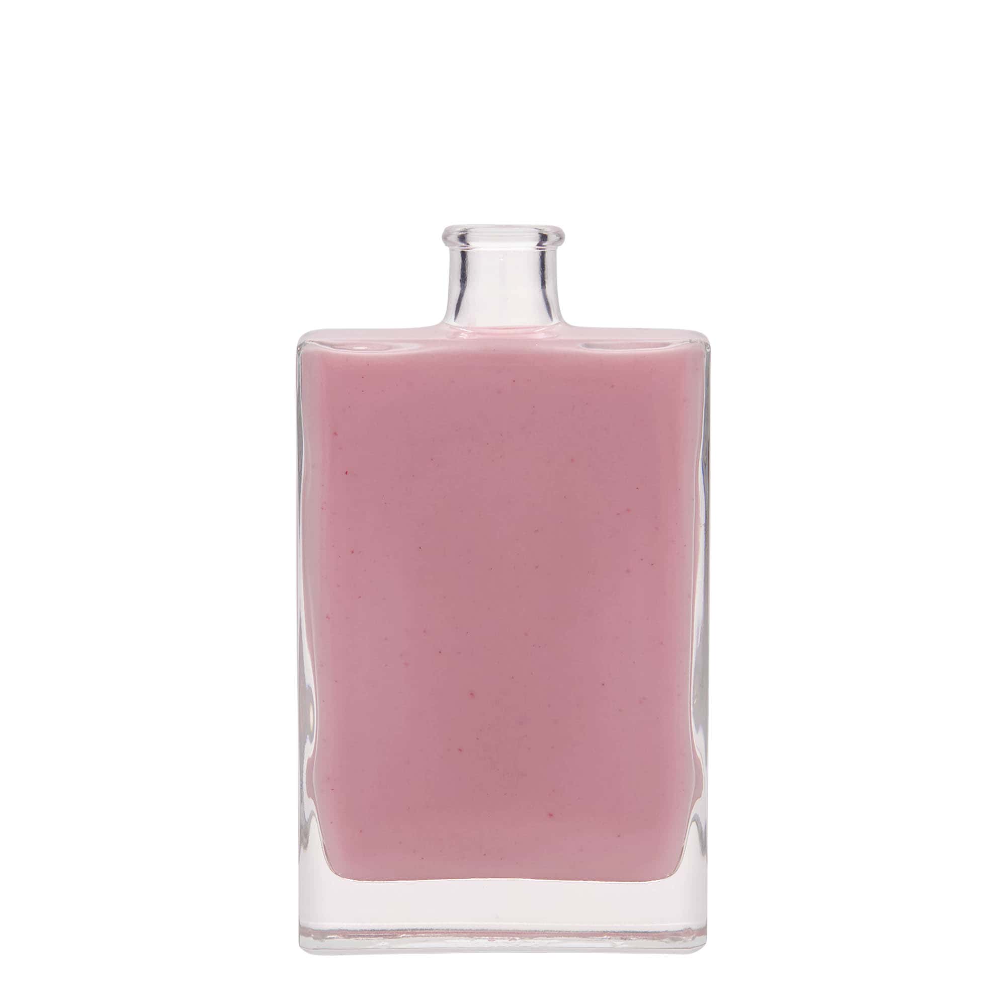 Bouteille en verre 350 ml 'Julia', rectangulaire, bouchage: bouchon