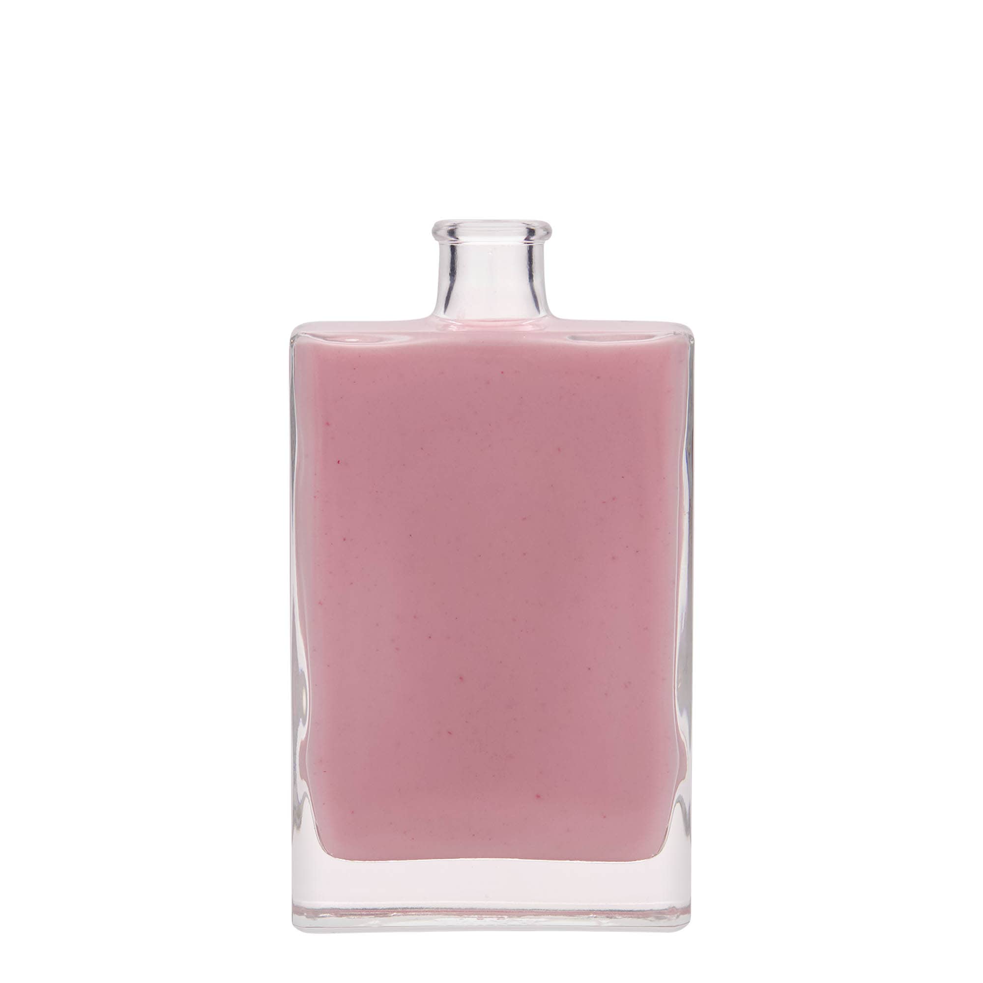 Bouteille en verre 350 ml 'Julia', rectangulaire, ouverture : bouchon en liège Bouteille en verre 350 ml 'Julia', rectangulaire, ouverture : bouchon en liège