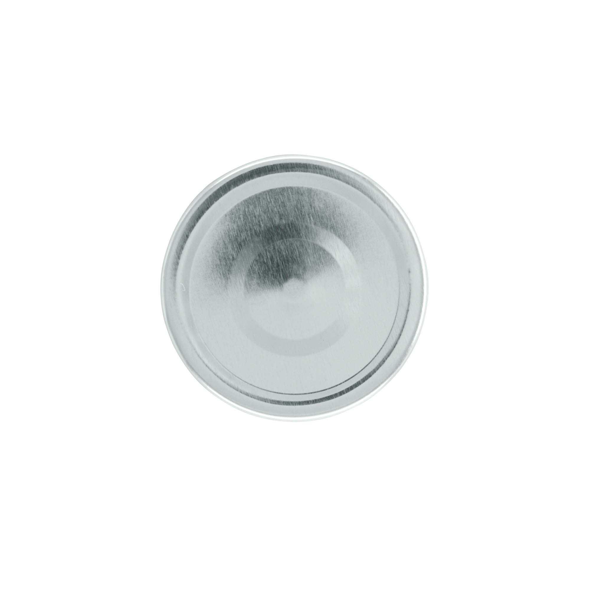 Bouchon à vis profond, tôle blanche, argenté, pour ouverture : Deep-TO 70