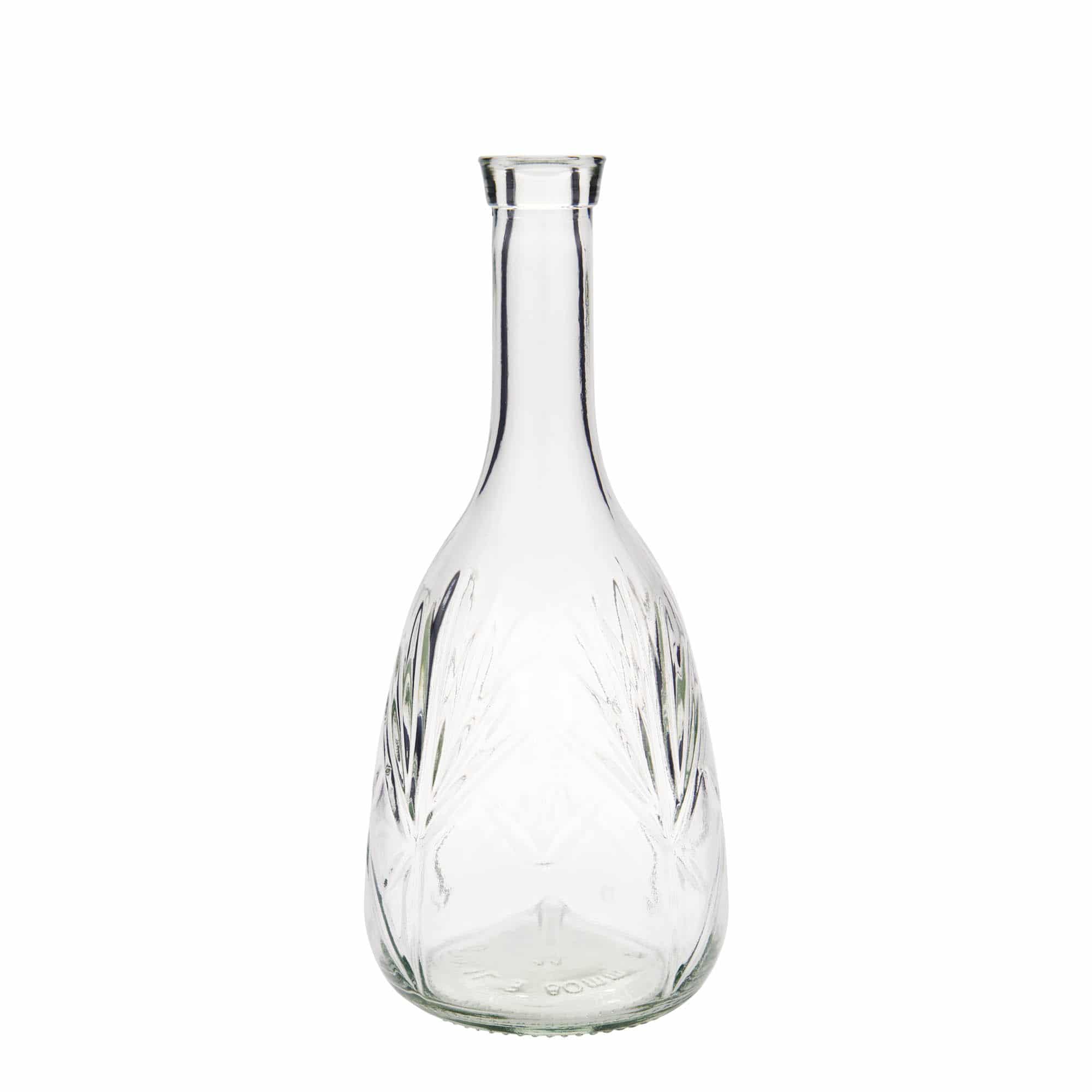Bouteille en verre 1 000 ml 'Reliefa', bouchage: bouchon Bouteille en verre 1 000 ml 'Reliefa', bouchage: bouchon