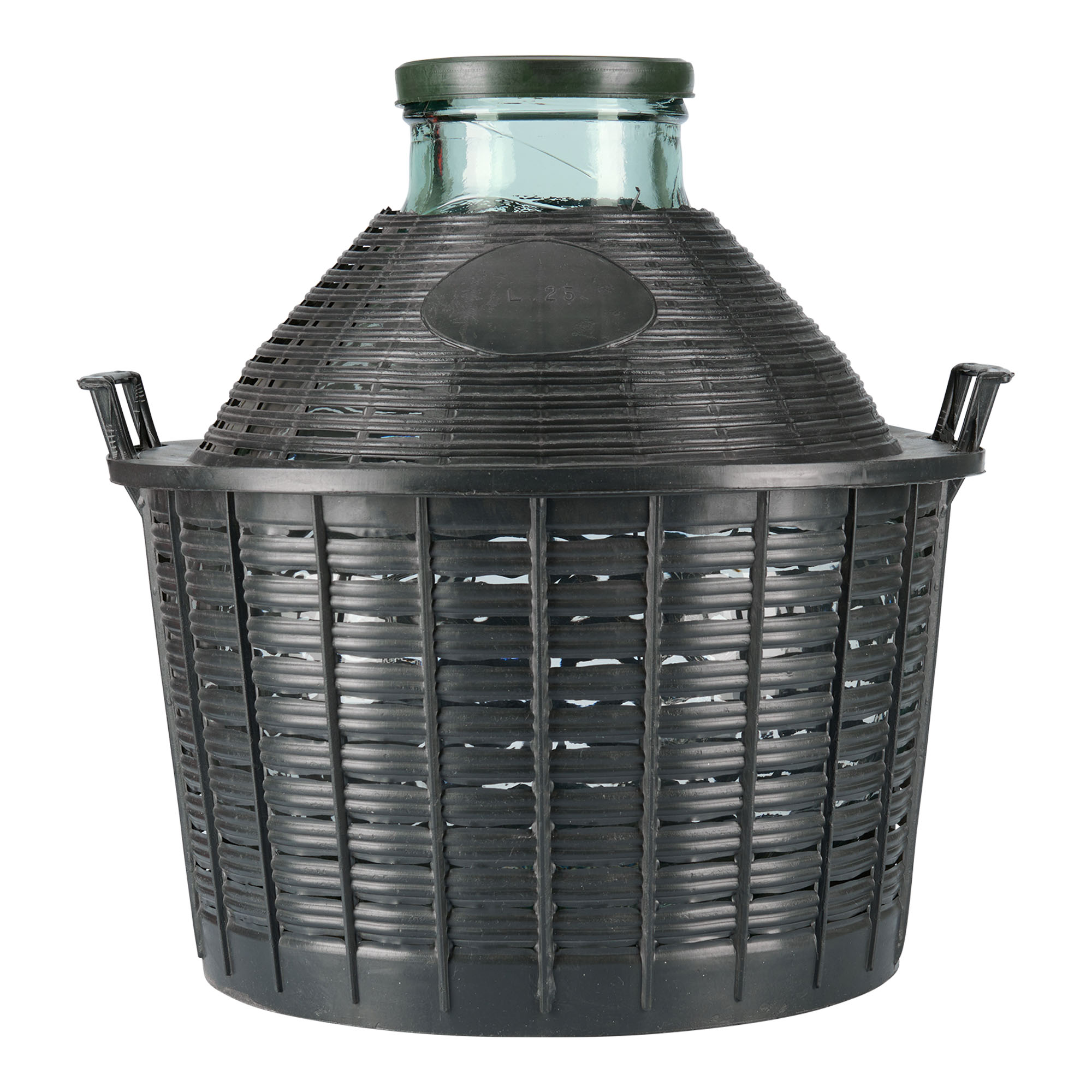 Bouteille ballon 25 l à large col, verre, ouverture : bouchon à emboîtement Bouteille ballon 25 l à large col, verre, ouverture : bouchon à emboîtement