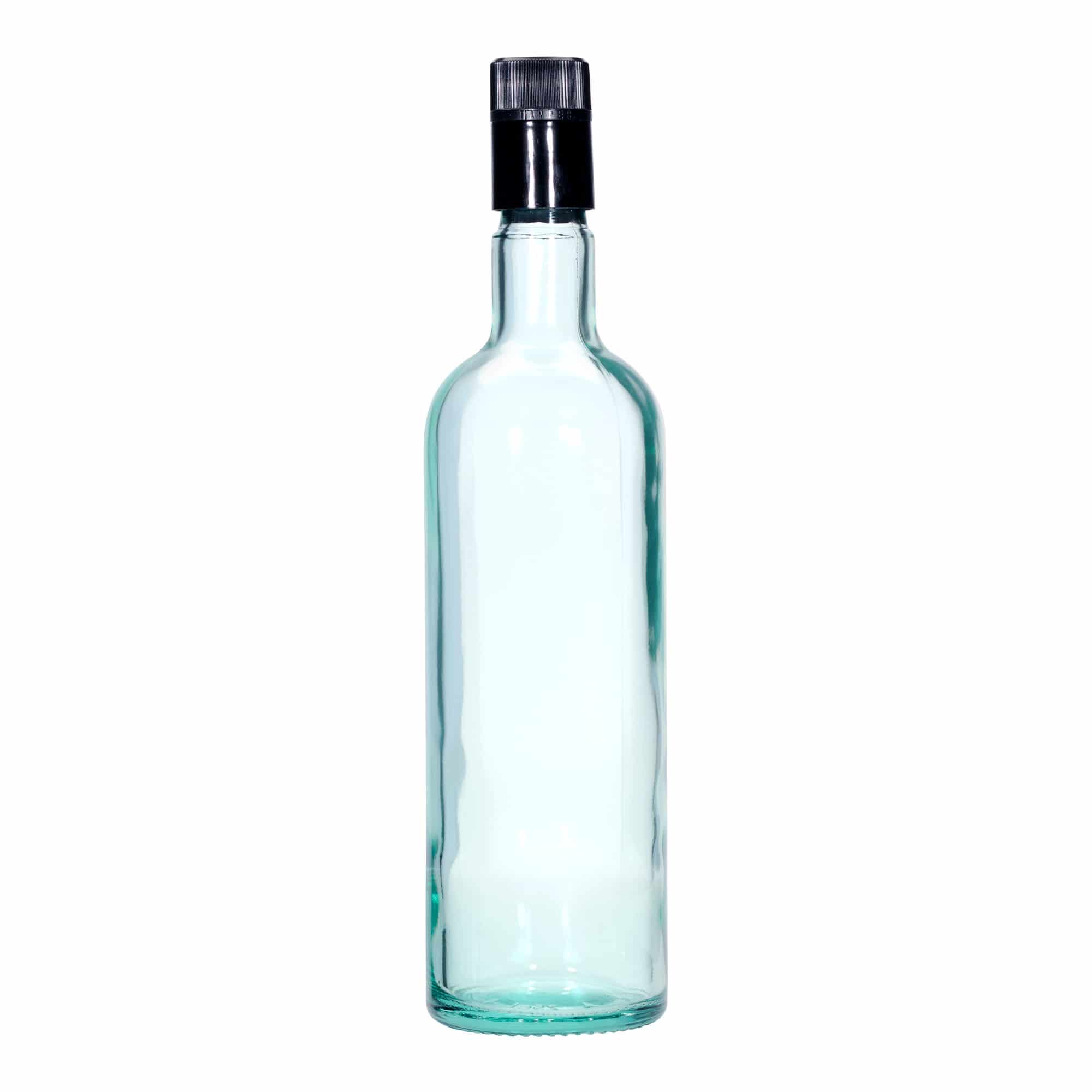 Bouteille de vinaigre/huile 750 ml 'Willy New', verre, vert clair, ouverture : DOP