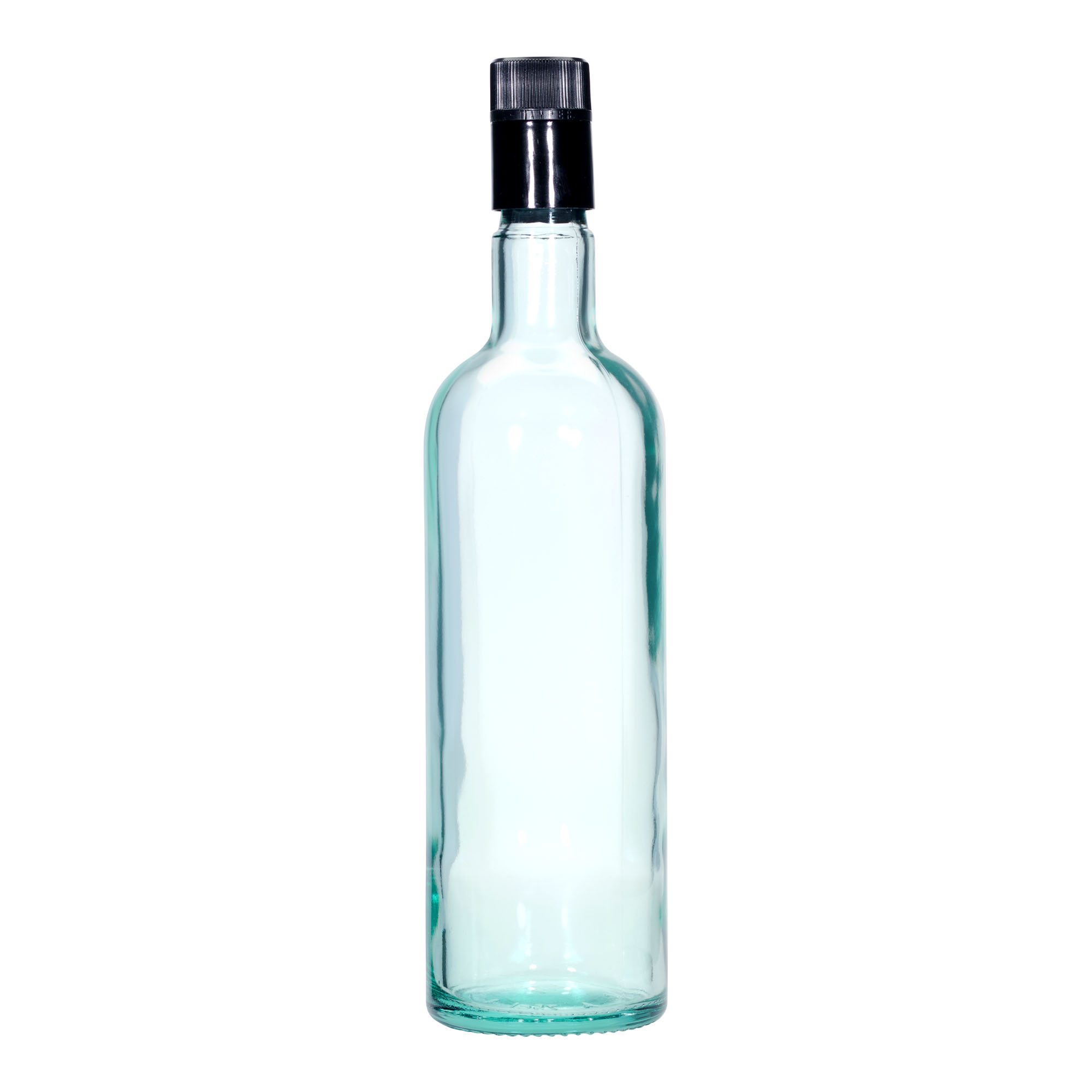 Bouteille de vinaigre/huile 750 ml 'Willy New', verre, vert clair, ouverture : DOP