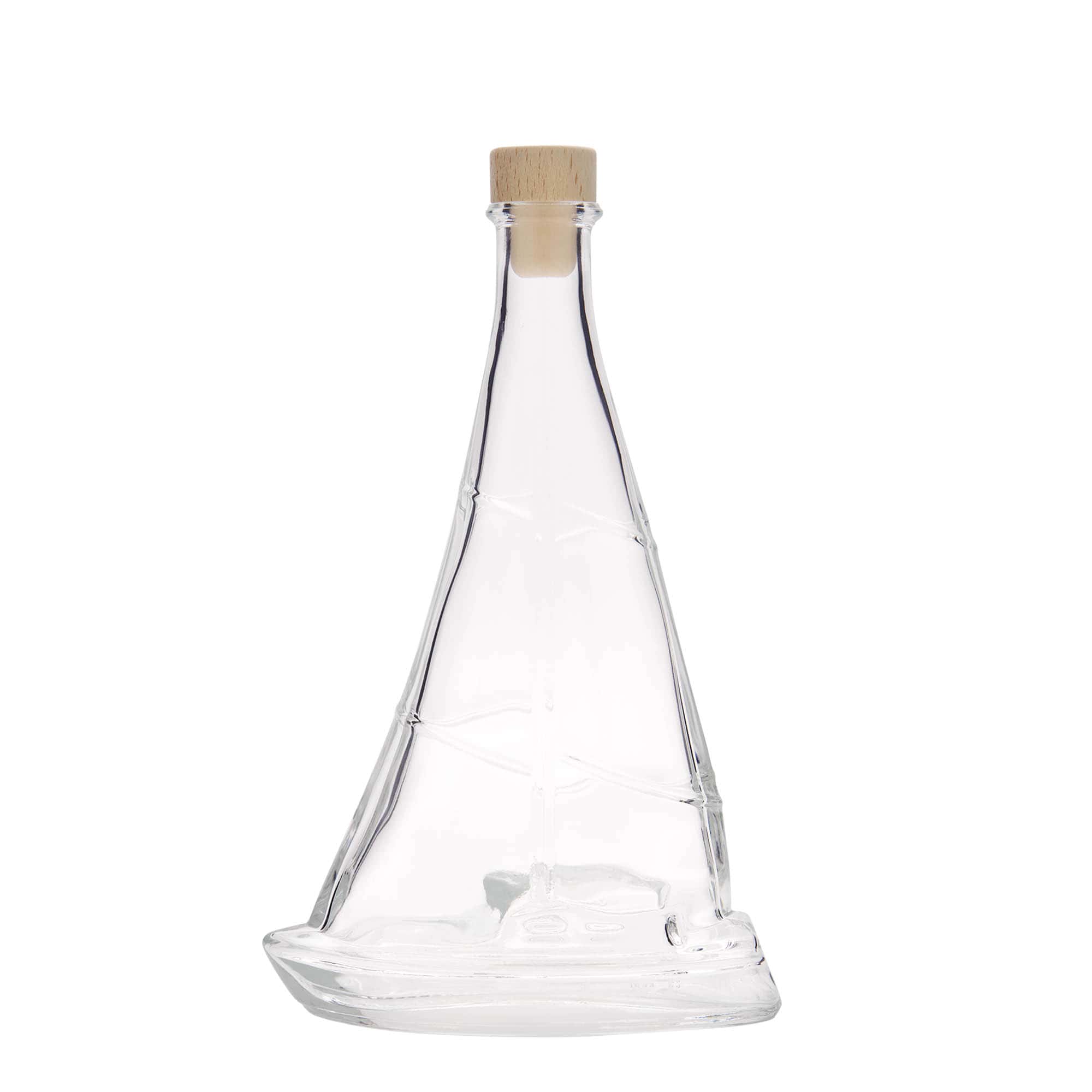 Bouteille en verre 350 ml « Voilier », ouverture : bouchon en liège