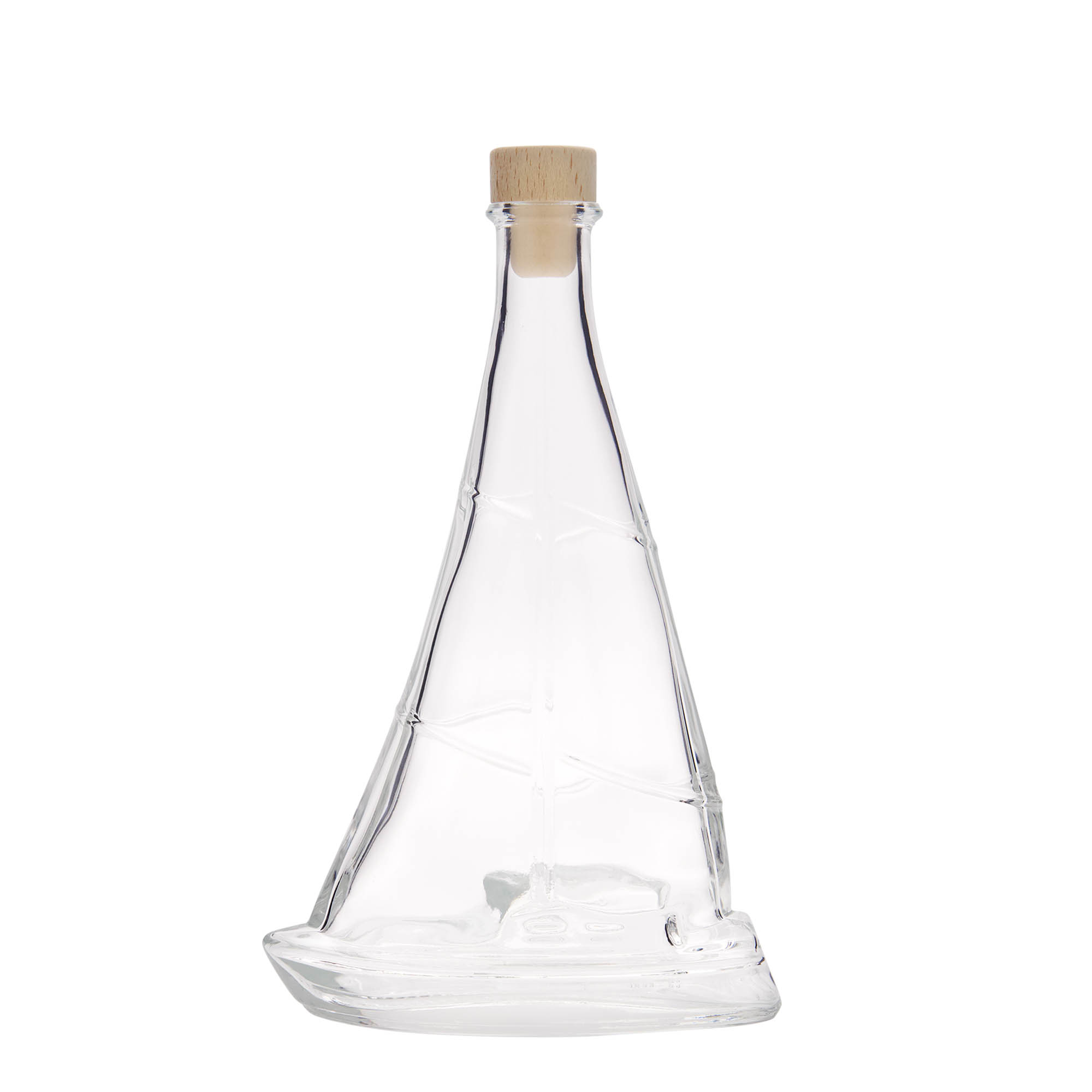 Bouteille en verre 350 ml « Voilier », ouverture : bouchon en liège