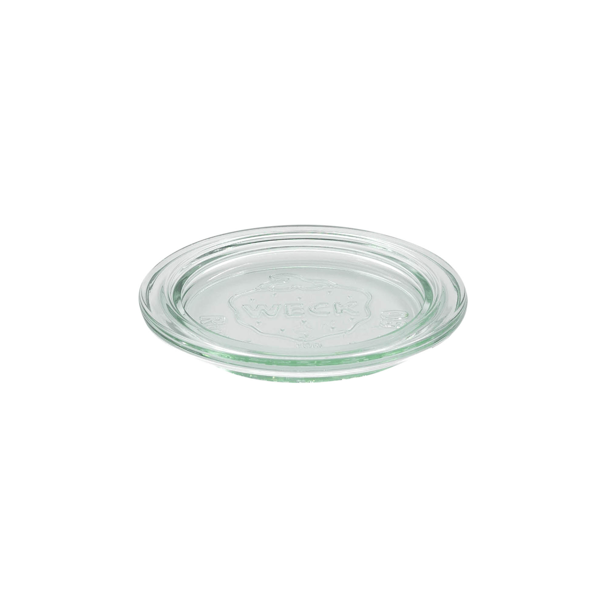 Couvercle en verre WECK à bord rond, pour ouverture : RR80 Couvercle en verre WECK à bord rond, pour ouverture : RR80