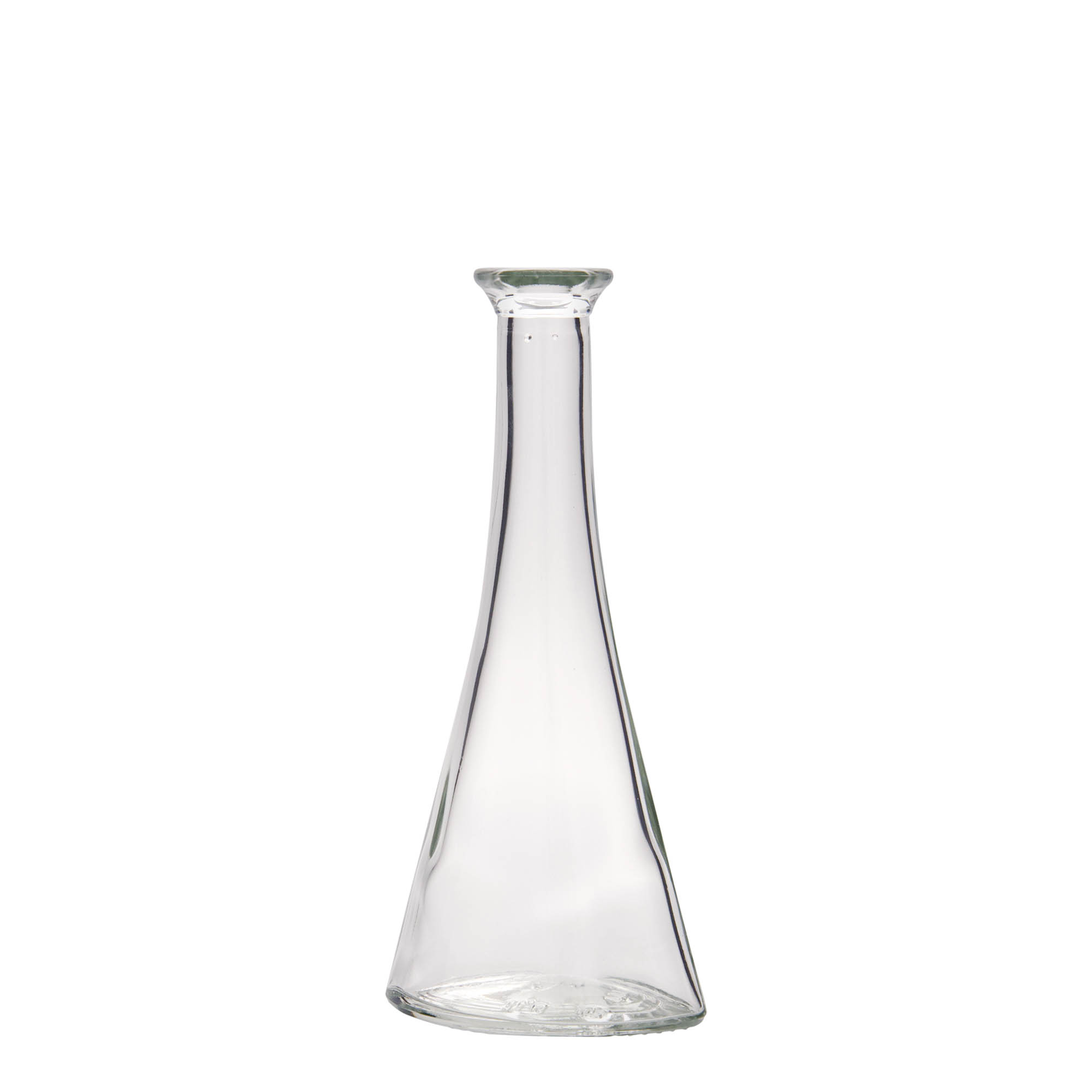 Flacon en verre 100 ml « Veronica », demi-rond, ouverture : bouchon en liège
