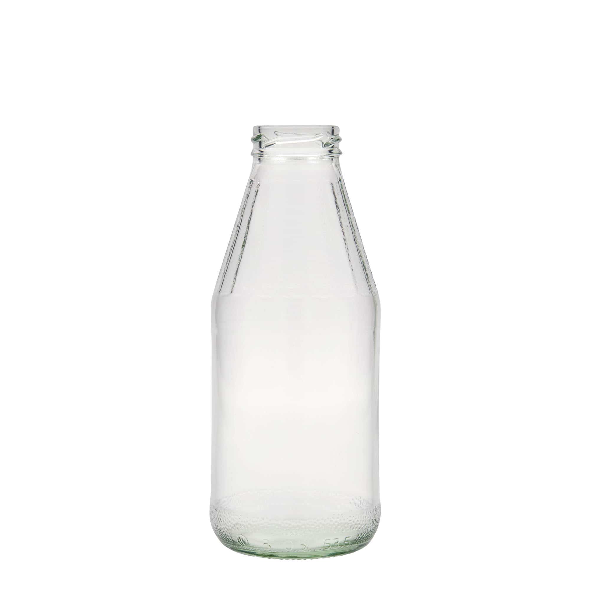 Bouteille universelle à col large 500 ml, verre, bouchage: Twist-Off (TO 43) Bouteille universelle à col large 500 ml, verre, bouchage: Twist-Off (TO 43)