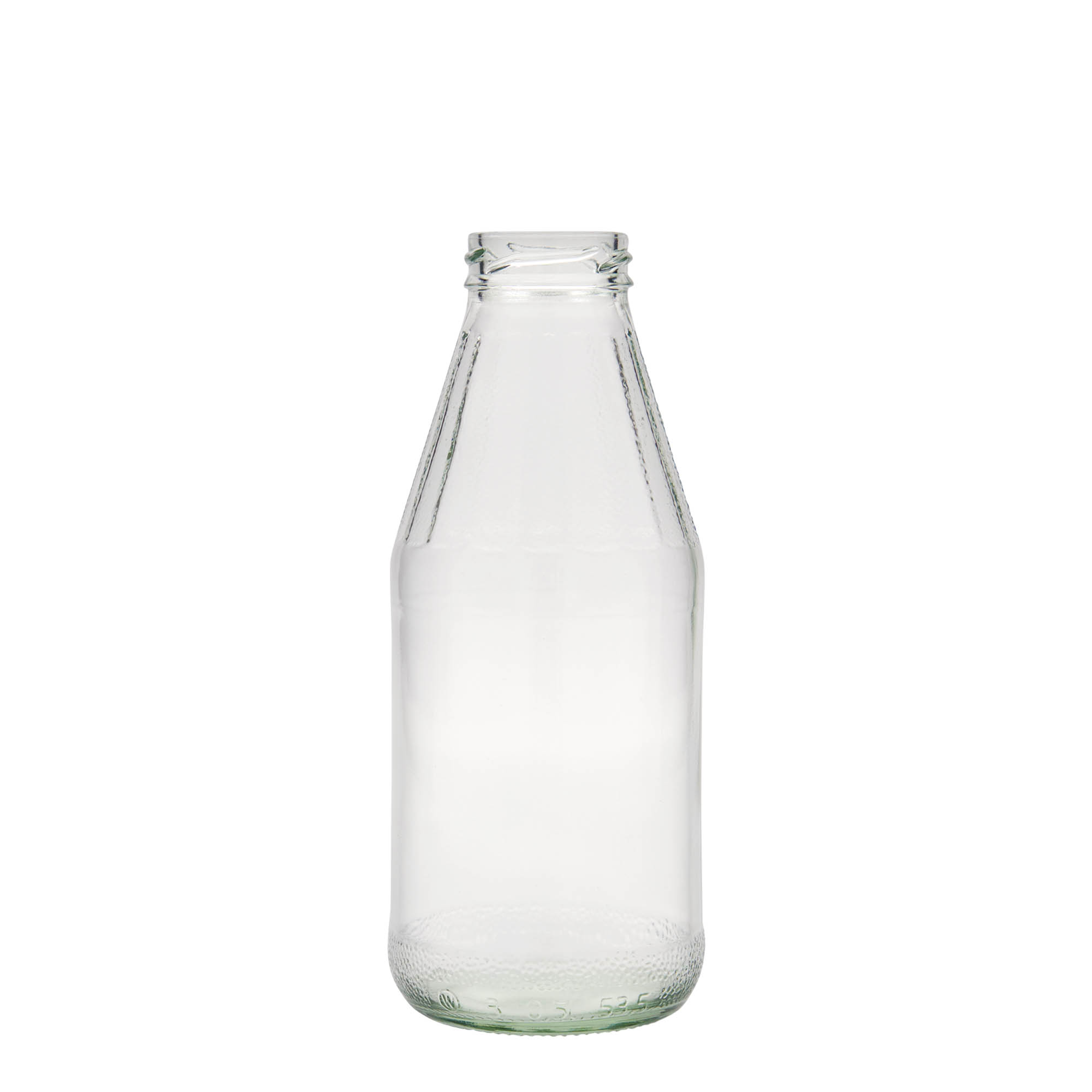 Bouteille universelle à large col de 500 ml, verre, ouverture : Twist-Off (TO 43) Bouteille universelle à large col de 500 ml, verre, ouverture : Twist-Off (TO 43)