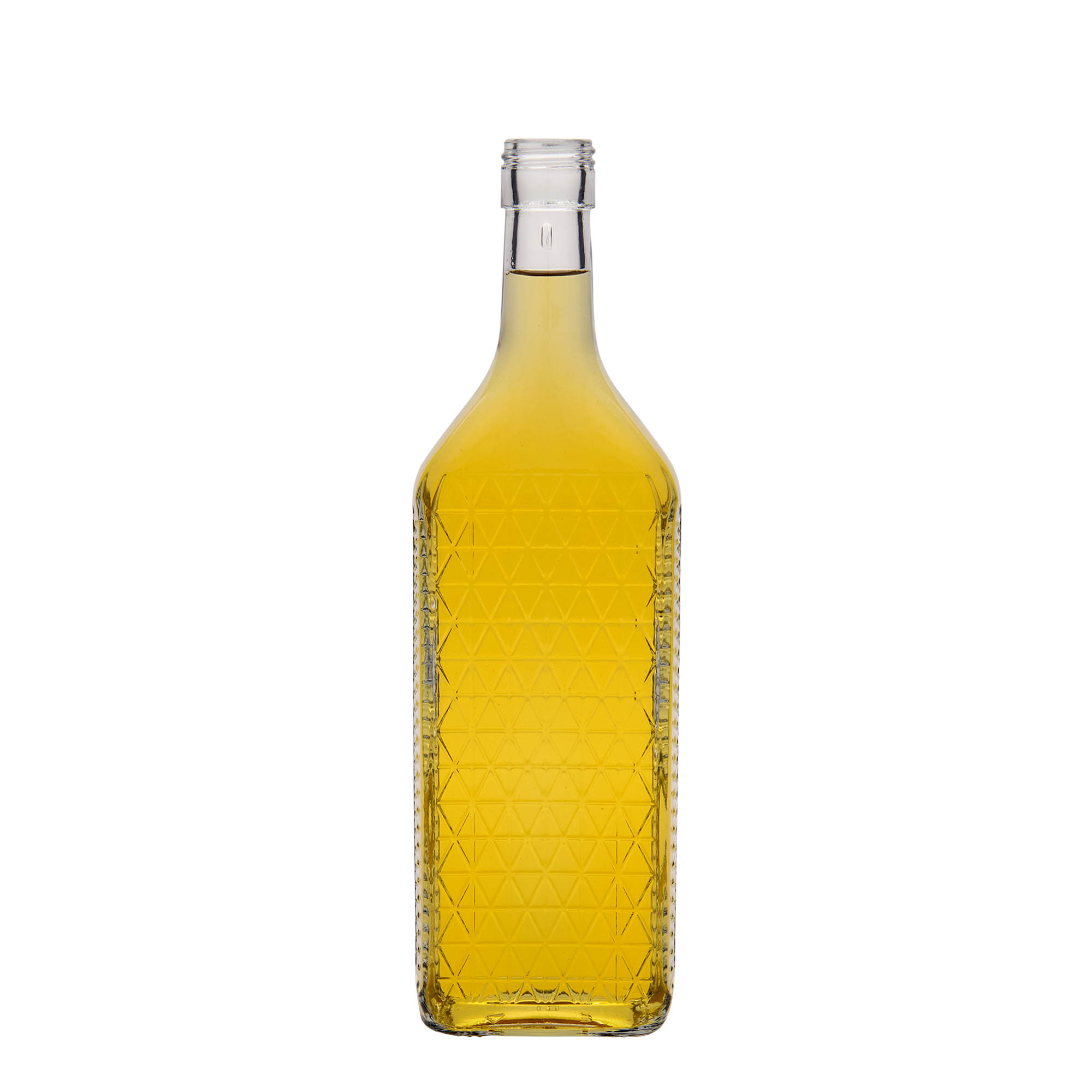 Bouteille en verre 700 ml 'Caruso', rectangulaire, bouchage: PP 31,5