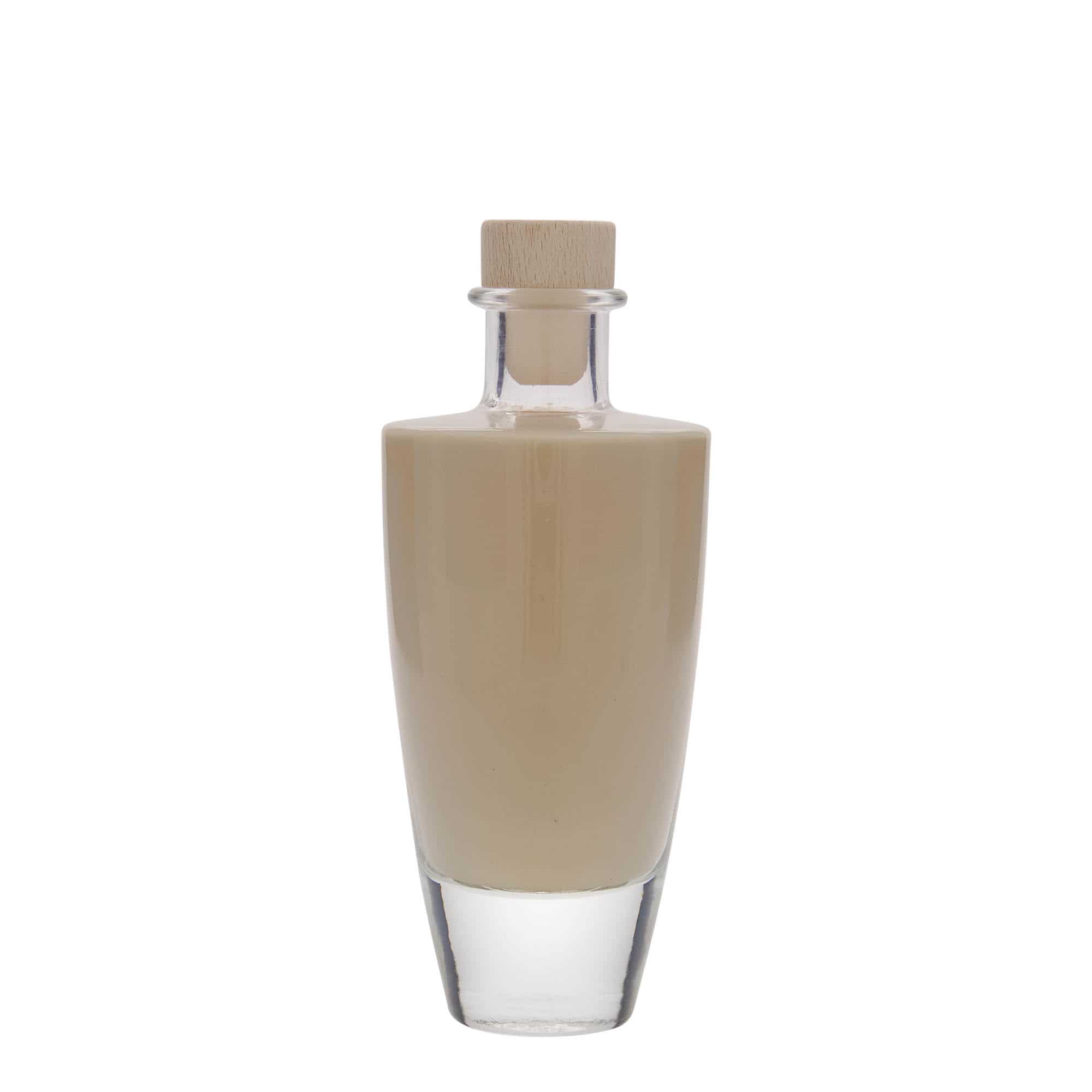 Bouteille en verre 200 ml 'Vanessa', ovale, bouchage: bouchon