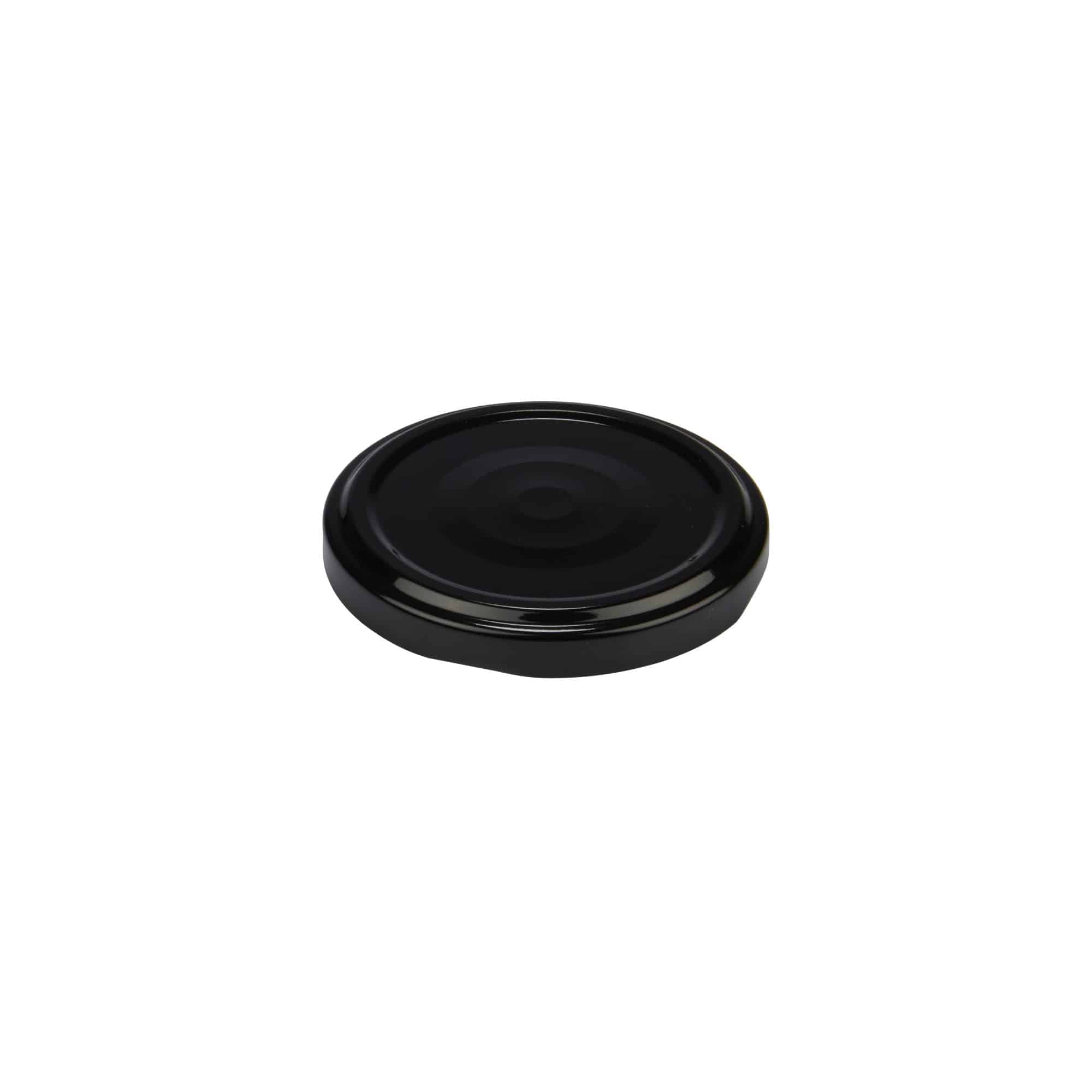 Couvercle Twist-Off, fer blanc, noir, pour bouchage: TO 63 Couvercle Twist-Off, fer blanc, noir, pour bouchage: TO 63