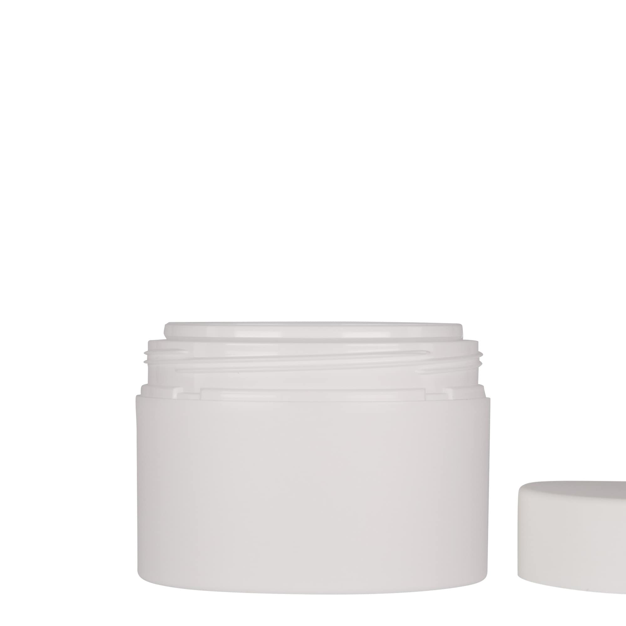 250 ml boîte en plastique 'Antonella', PP, blanc, ouverture : bouchon à vis