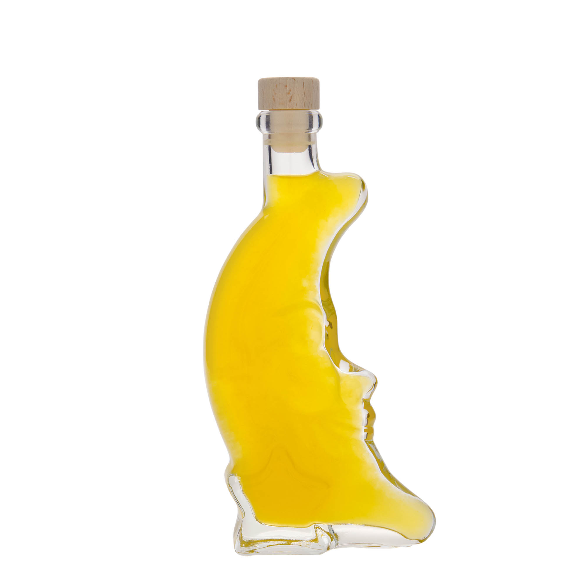 Flacon en verre 200 ml « Lune », ouverture : bouchon en liège Flacon en verre 200 ml « Lune », ouverture : bouchon en liège