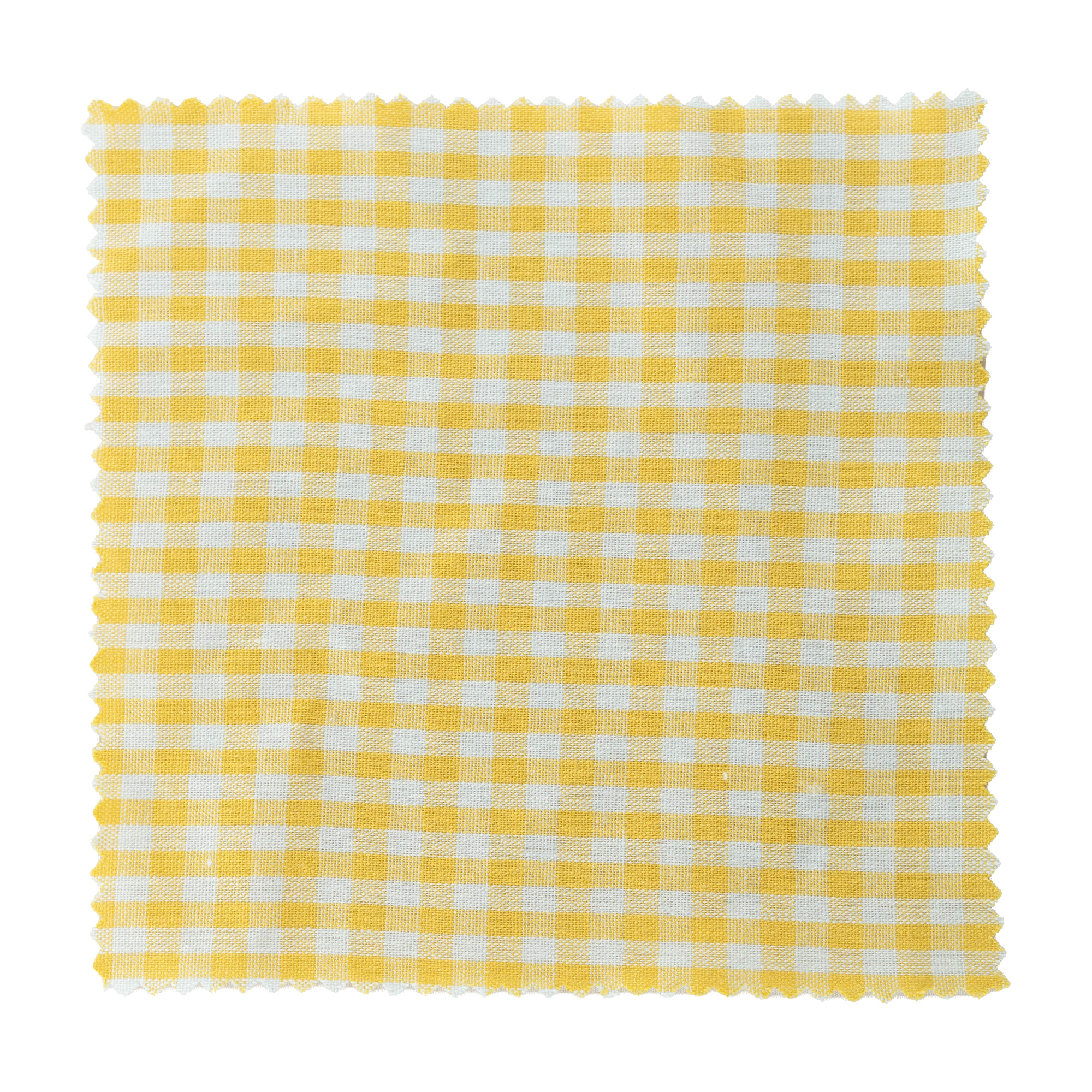 Carré en tissu à carreaux 15x15, textile, jaune, ouverture : TO58-TO82