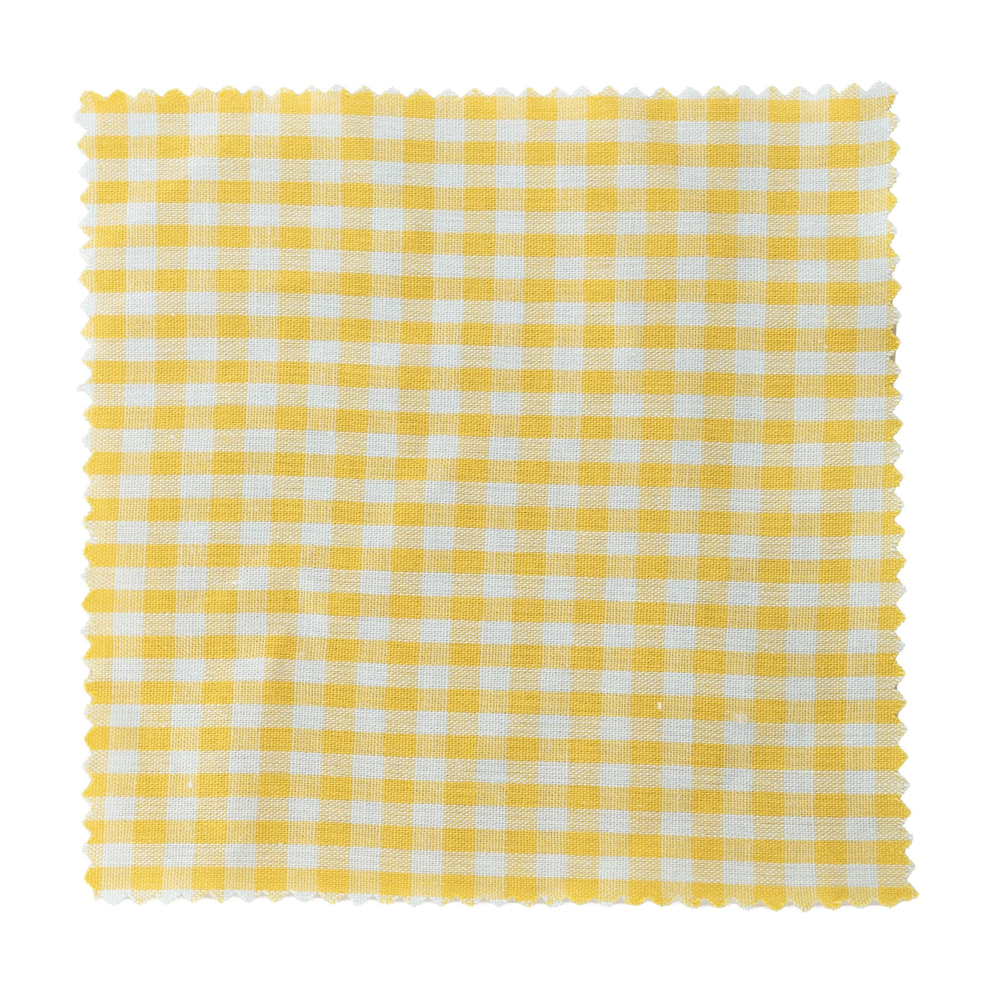 Carré en tissu à carreaux 15x15, textile, jaune, ouverture : TO58-TO82