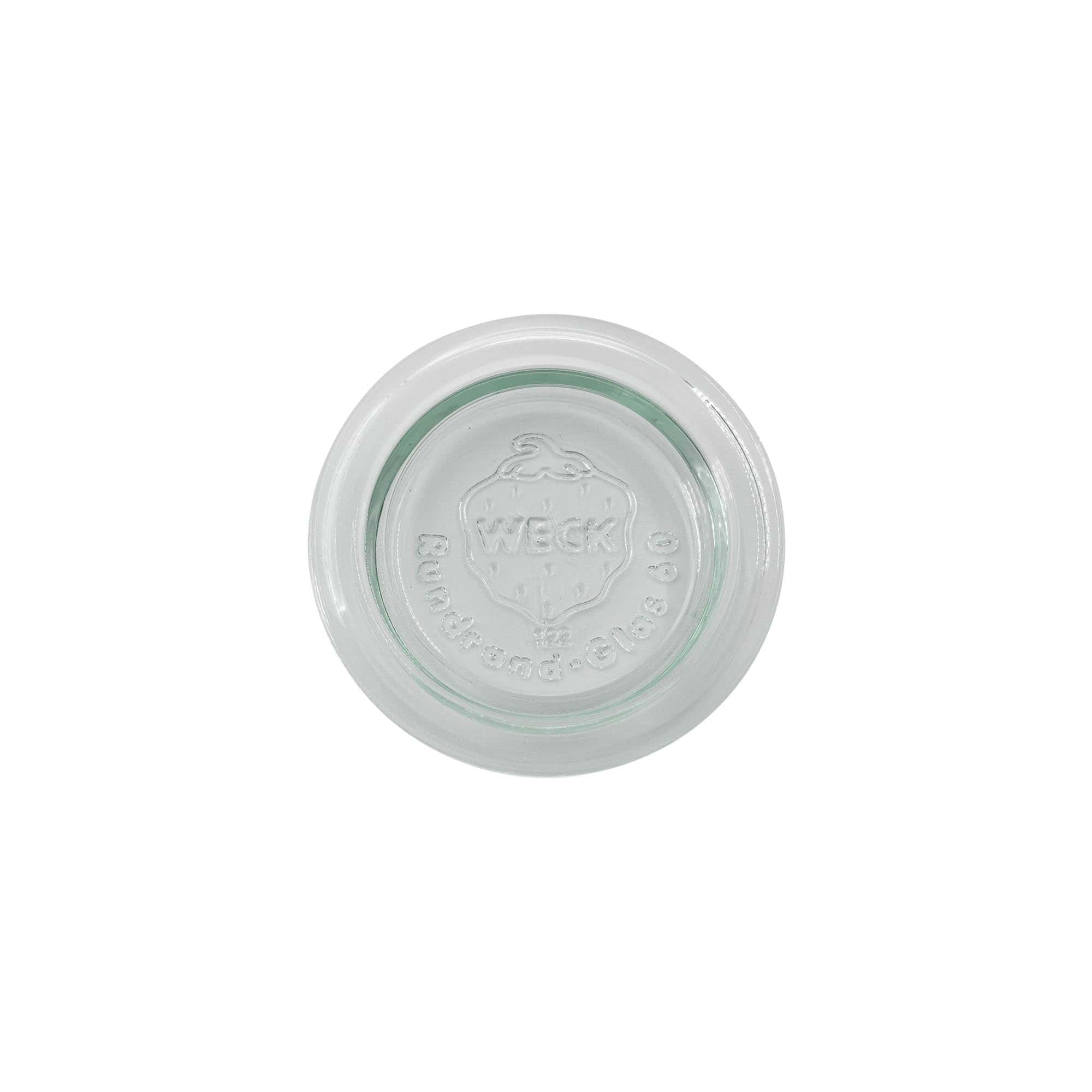 Couvercle en verre WECK à bord rond #, pour ouverture : RR60 Couvercle en verre WECK à bord rond #, pour ouverture : RR60