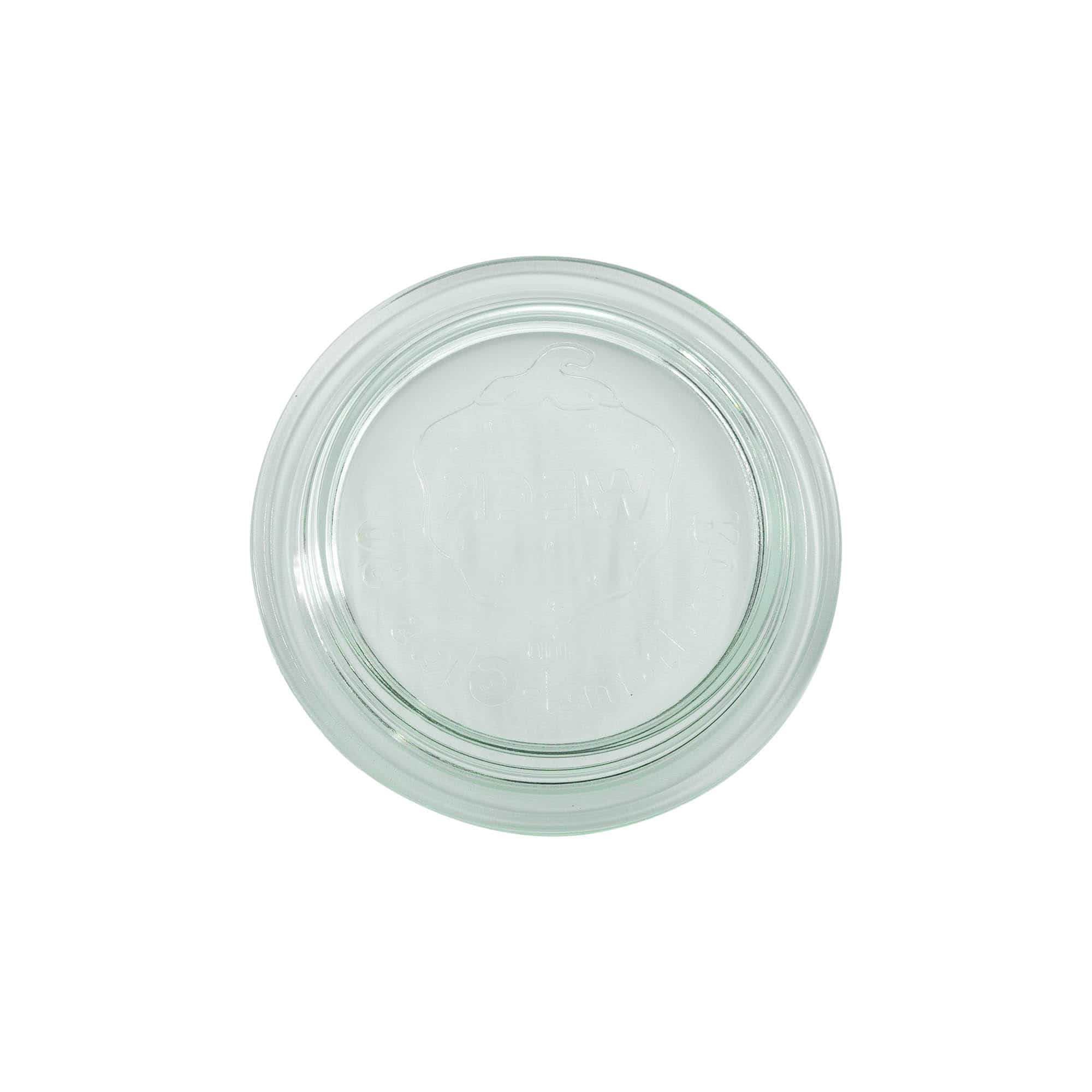Couvercle en verre WECK aux bords arrondis, pour bouchage: RR80