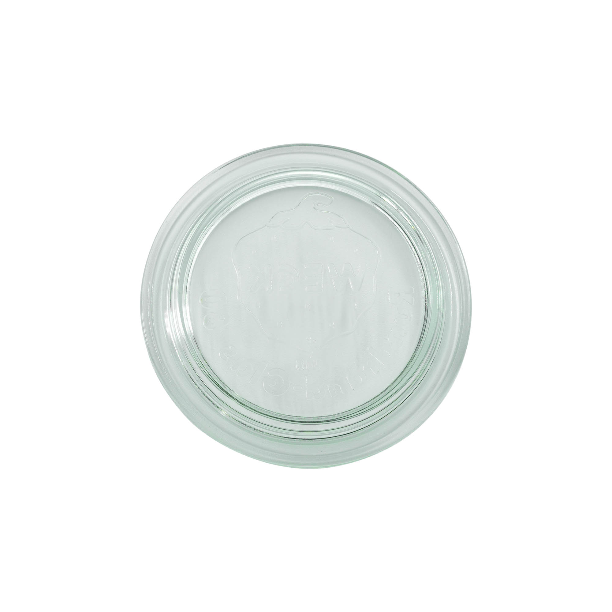 Couvercle en verre WECK à bord rond, pour ouverture : RR80 Couvercle en verre WECK à bord rond, pour ouverture : RR80