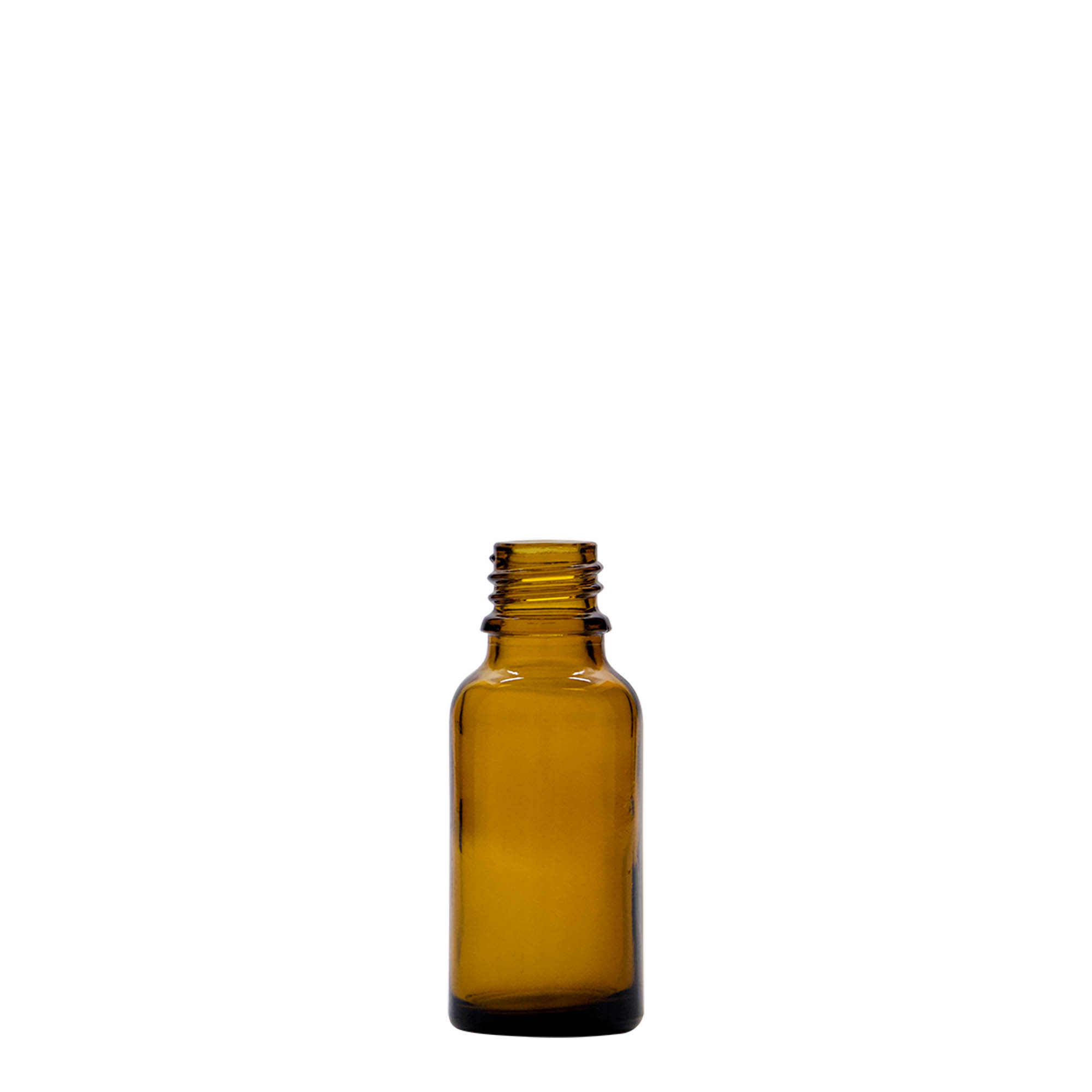 Flacon médical 20 ml, verre brun, ouverture : DIN 18 Flacon médical 20 ml, verre brun, ouverture : DIN 18
