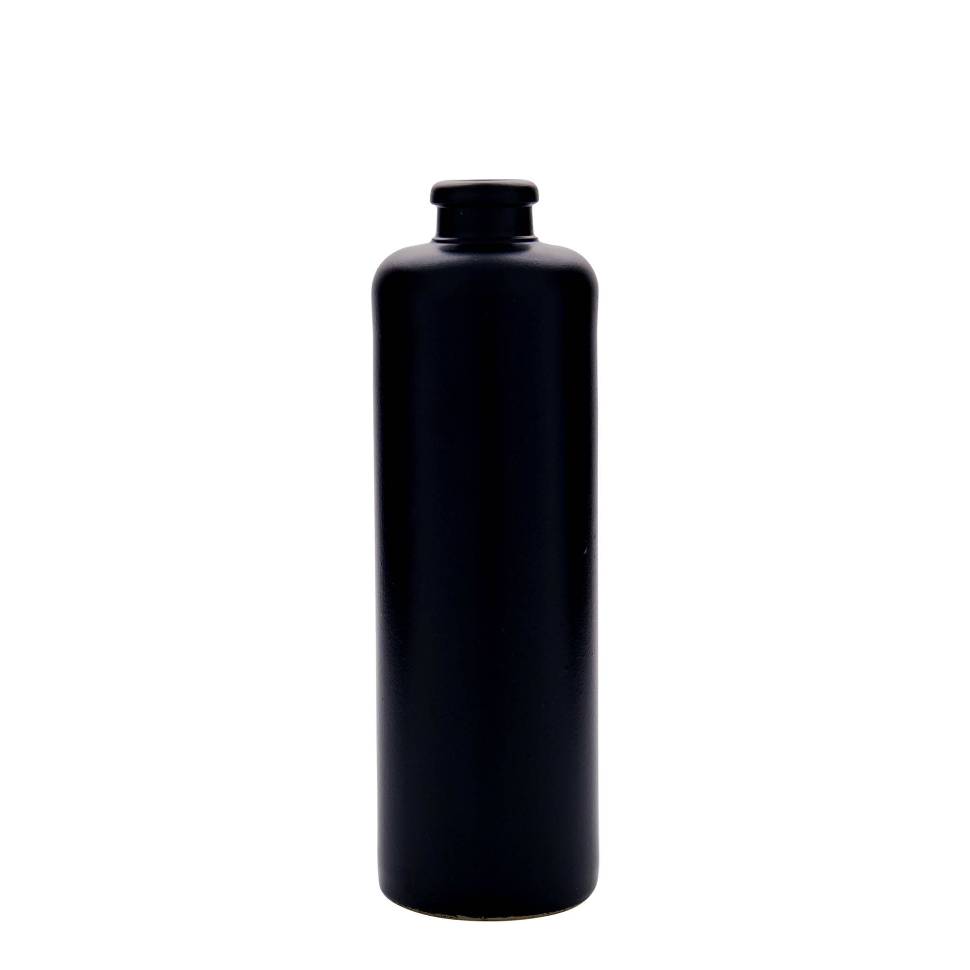Cruche en grès 500 ml, noire, ouverture : liège Cruche en grès 500 ml, noire, ouverture : liège