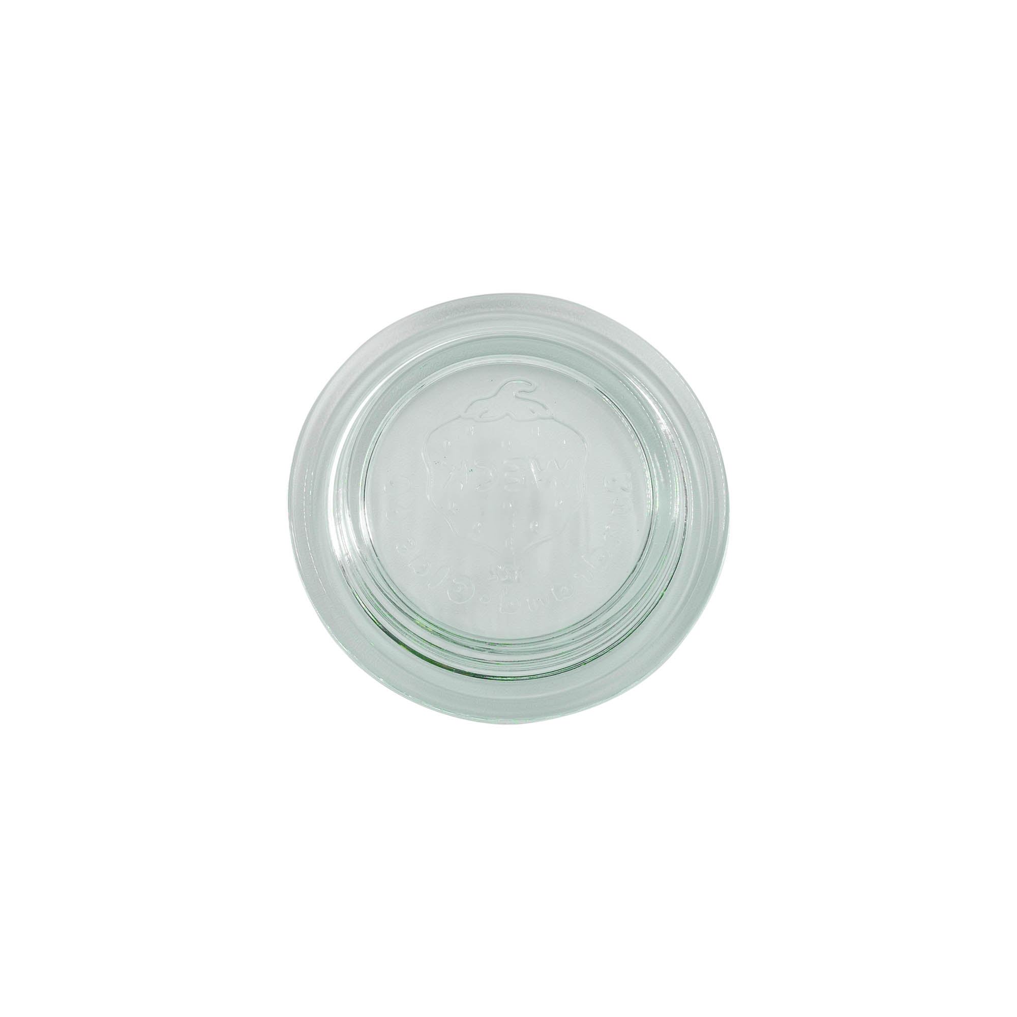 Couvercle en verre WECK à bord rond #, pour ouverture : RR60 Couvercle en verre WECK à bord rond #, pour ouverture : RR60