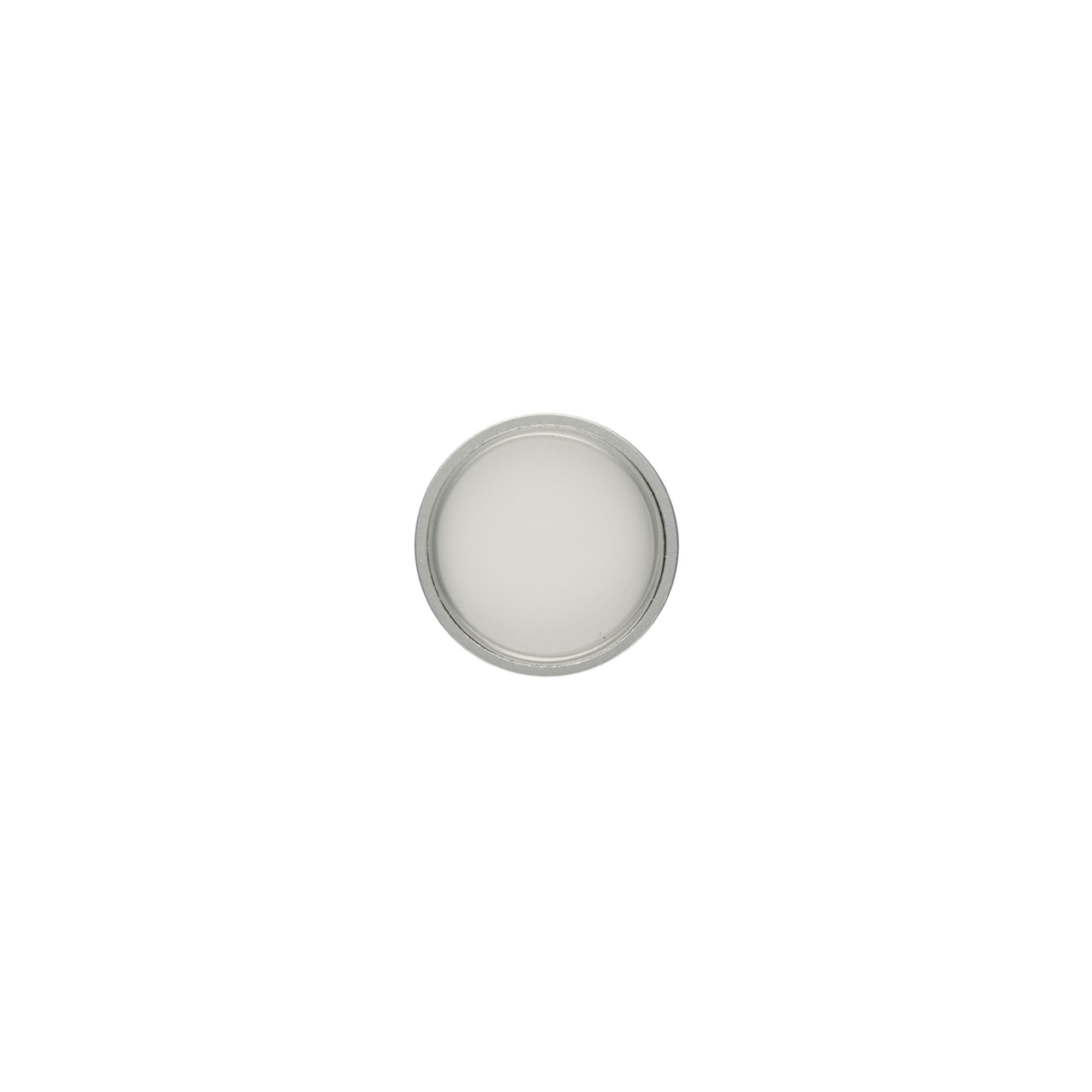 Bouchon à vis, plastique ABS, argent mat, pour ouverture : GPI 33/400