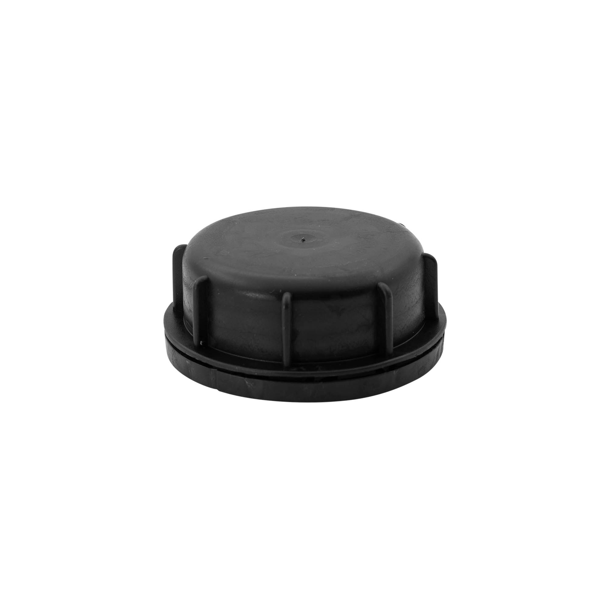 Bouchon à vis, plastique PP, noir, pour ouverture : ND60
