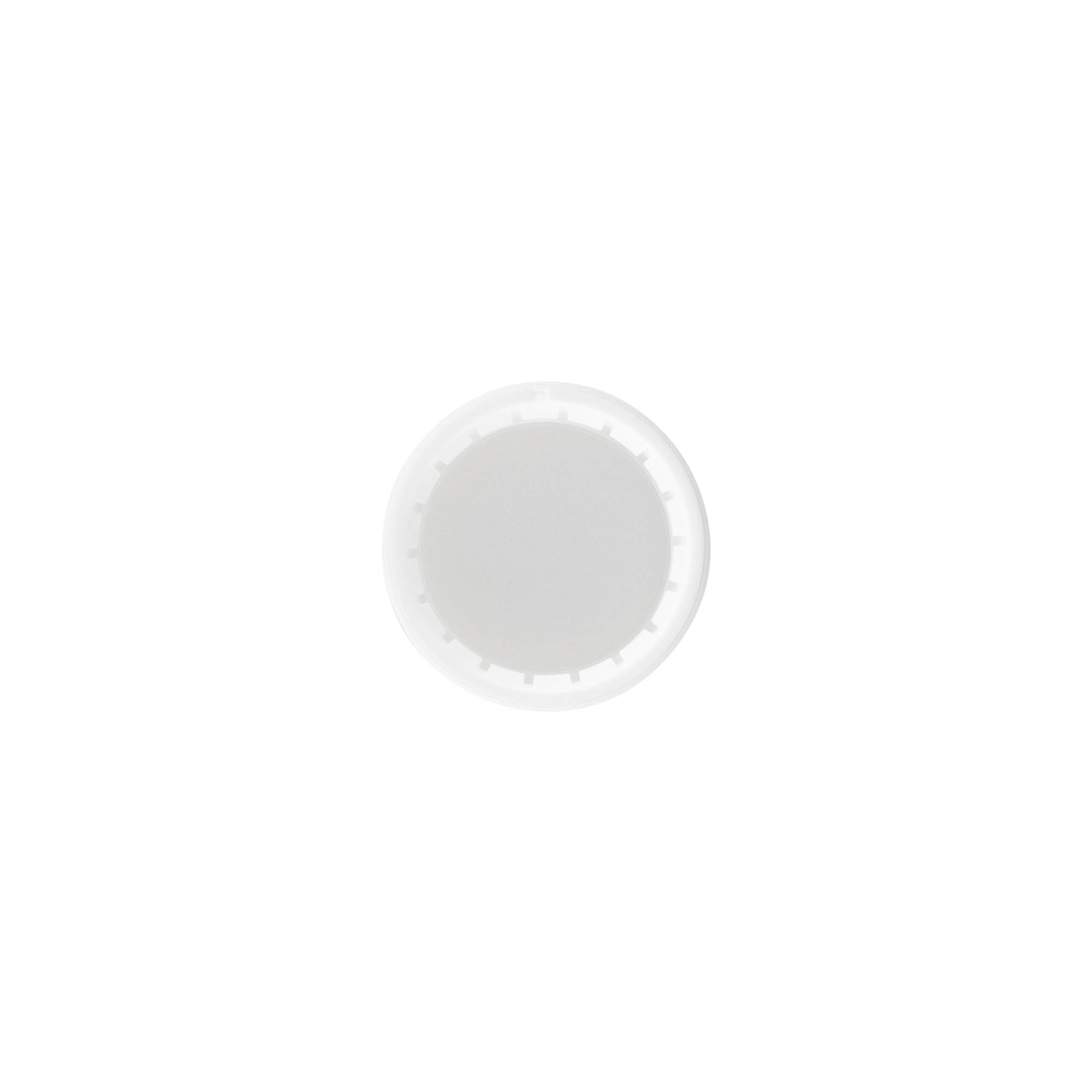Bouchon à vis, plastique PP, blanc, pour ouverture : PP 28 Bouchon à vis, plastique PP, blanc, pour ouverture : PP 28